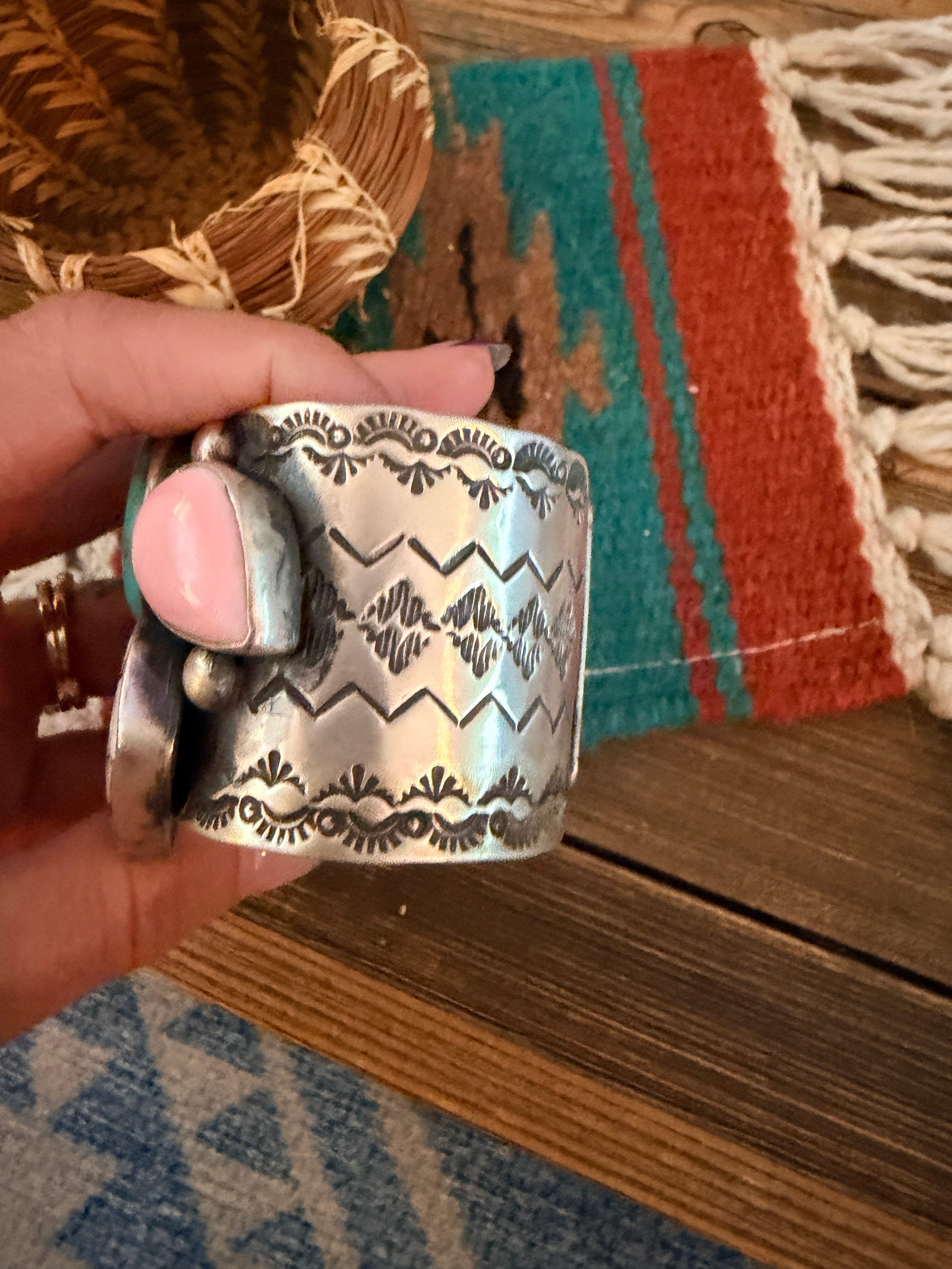 Handcrafted Multi Stone & Sterling Silver Cuff Bracelet by Chimney Butte