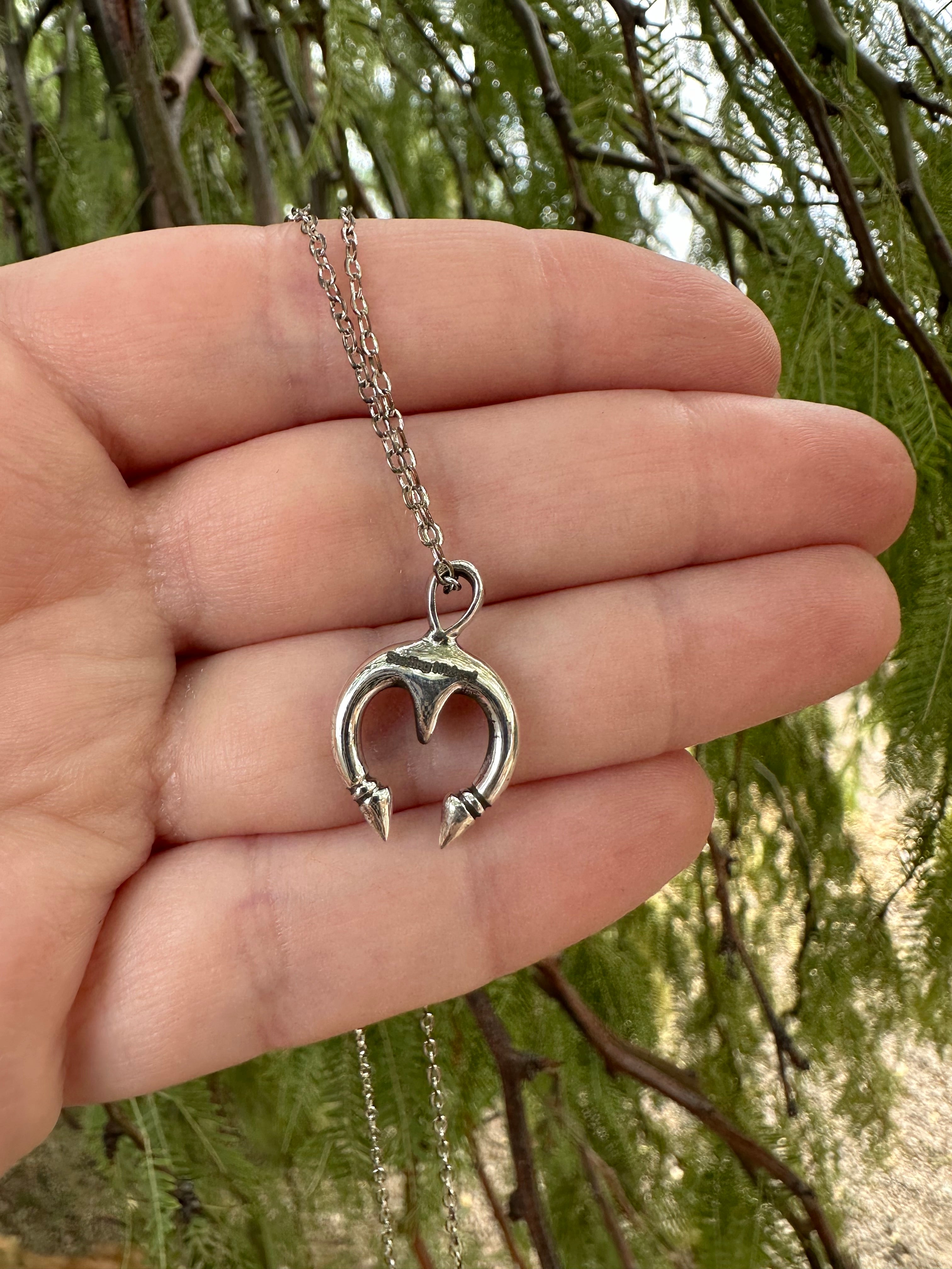 Beautiful Handmade Sterling Silver Mini Naja Pendant