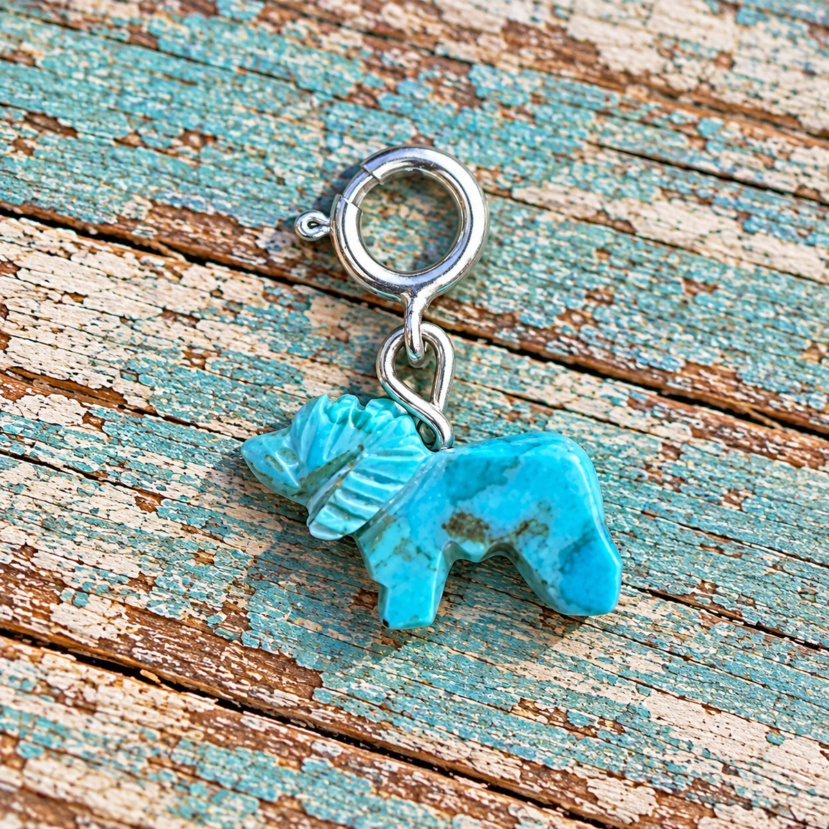 Handcrafted Turquoise Ram/ Sheep Charm