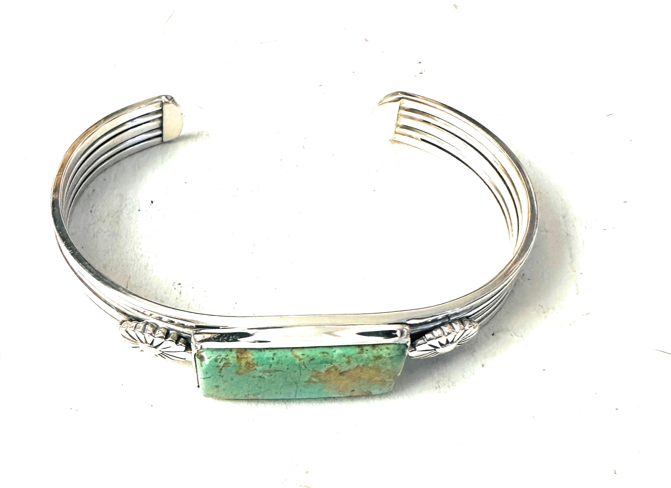 Navajo Royston Turquoise & Sterling Silver Cuff Bracelet