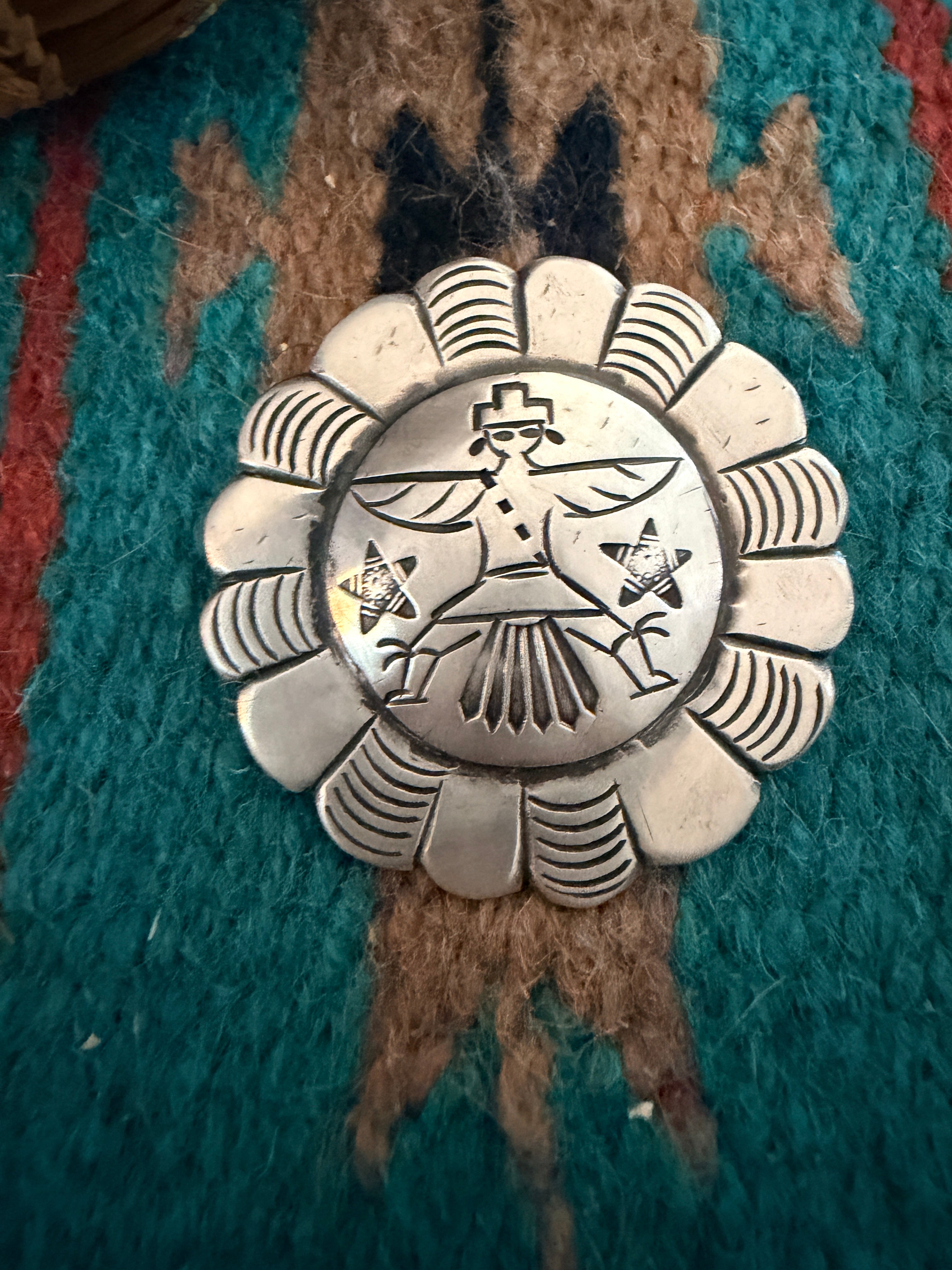 Old Pawn Handcrafted Sterling Silver Knifewing Brooch