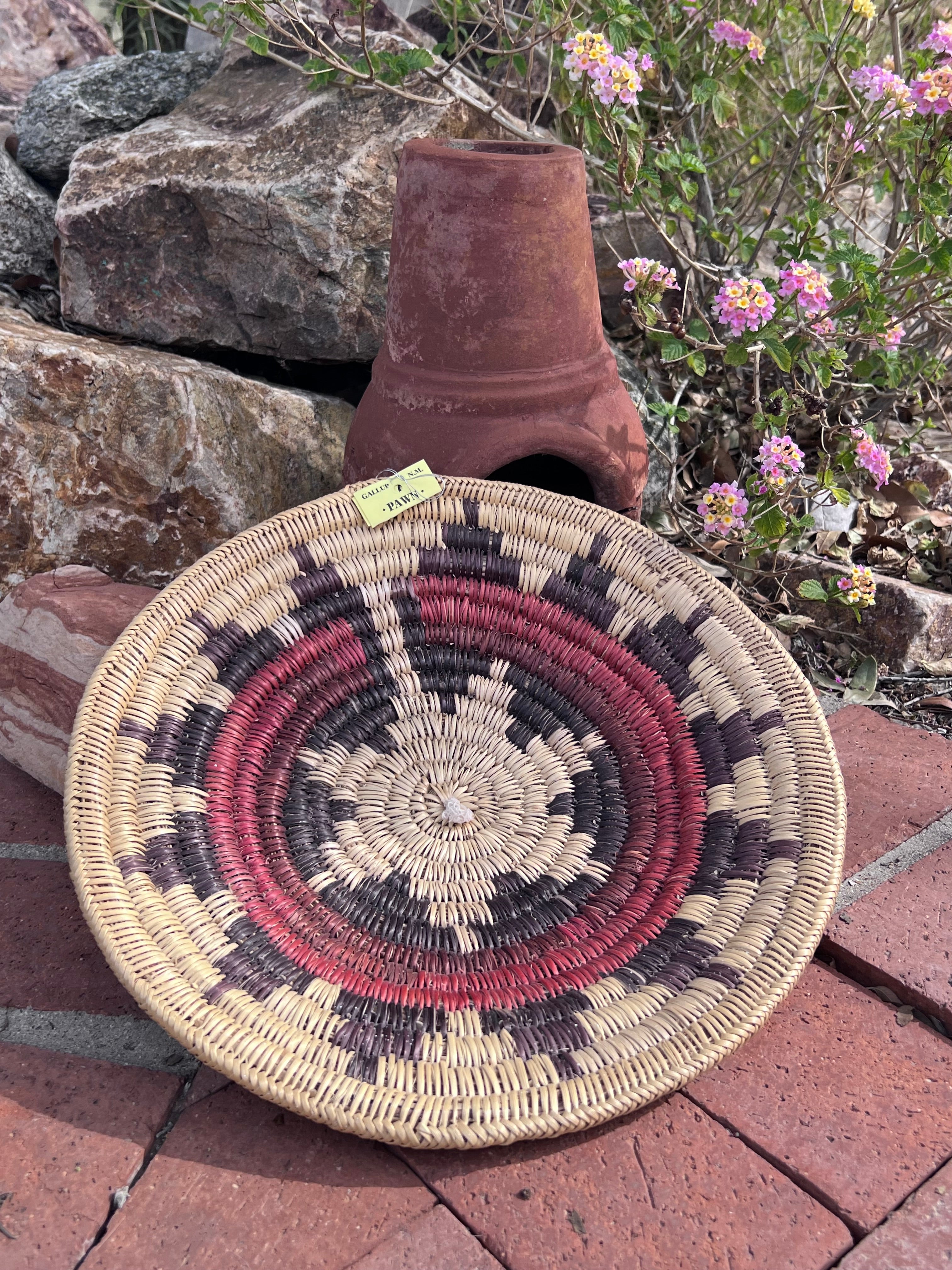 Old Pawn Handcrafted Woven Basket  #15