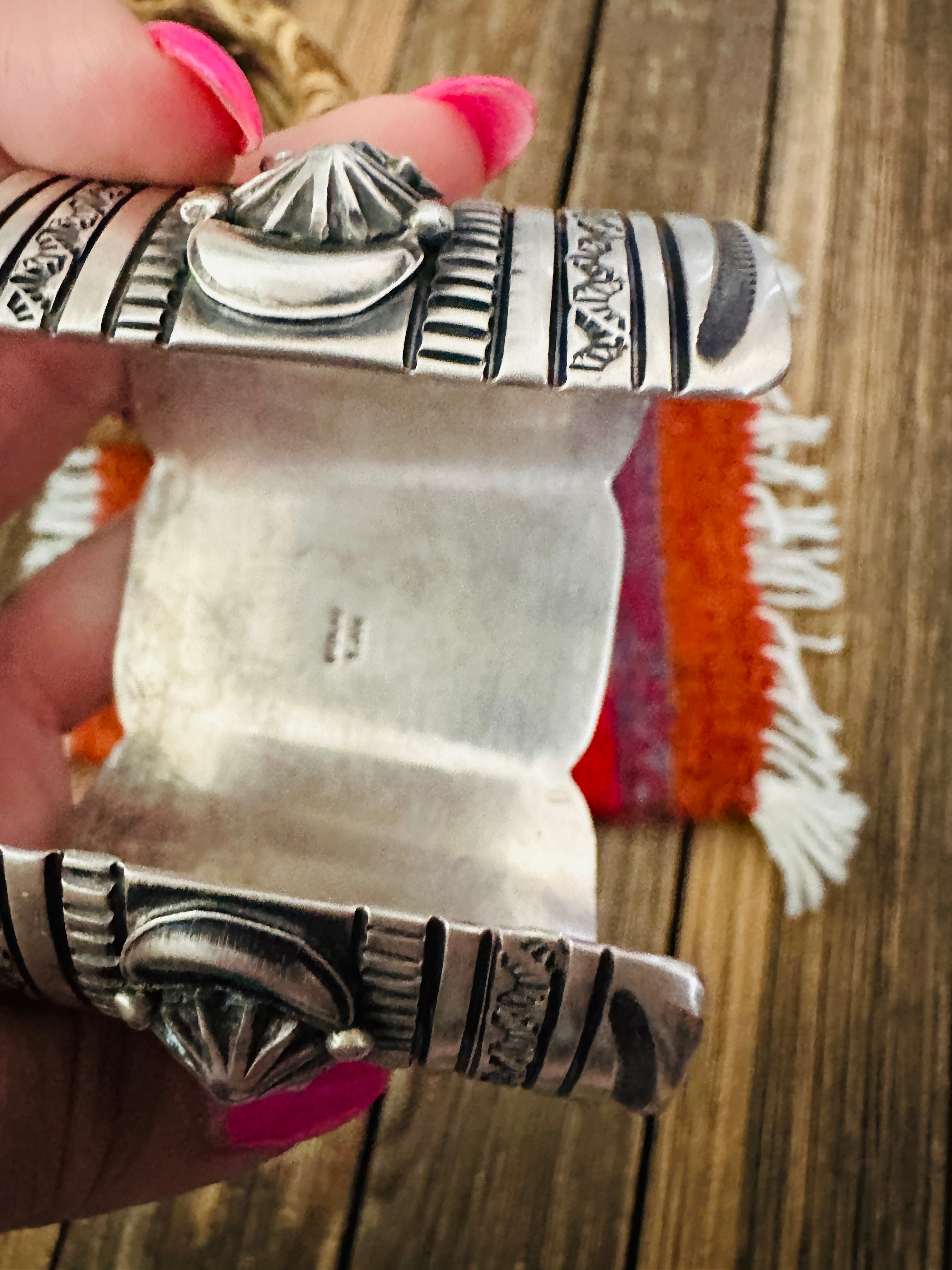 Handcrafted Sterling Silver Cuff Bracelet by Tillie Jon