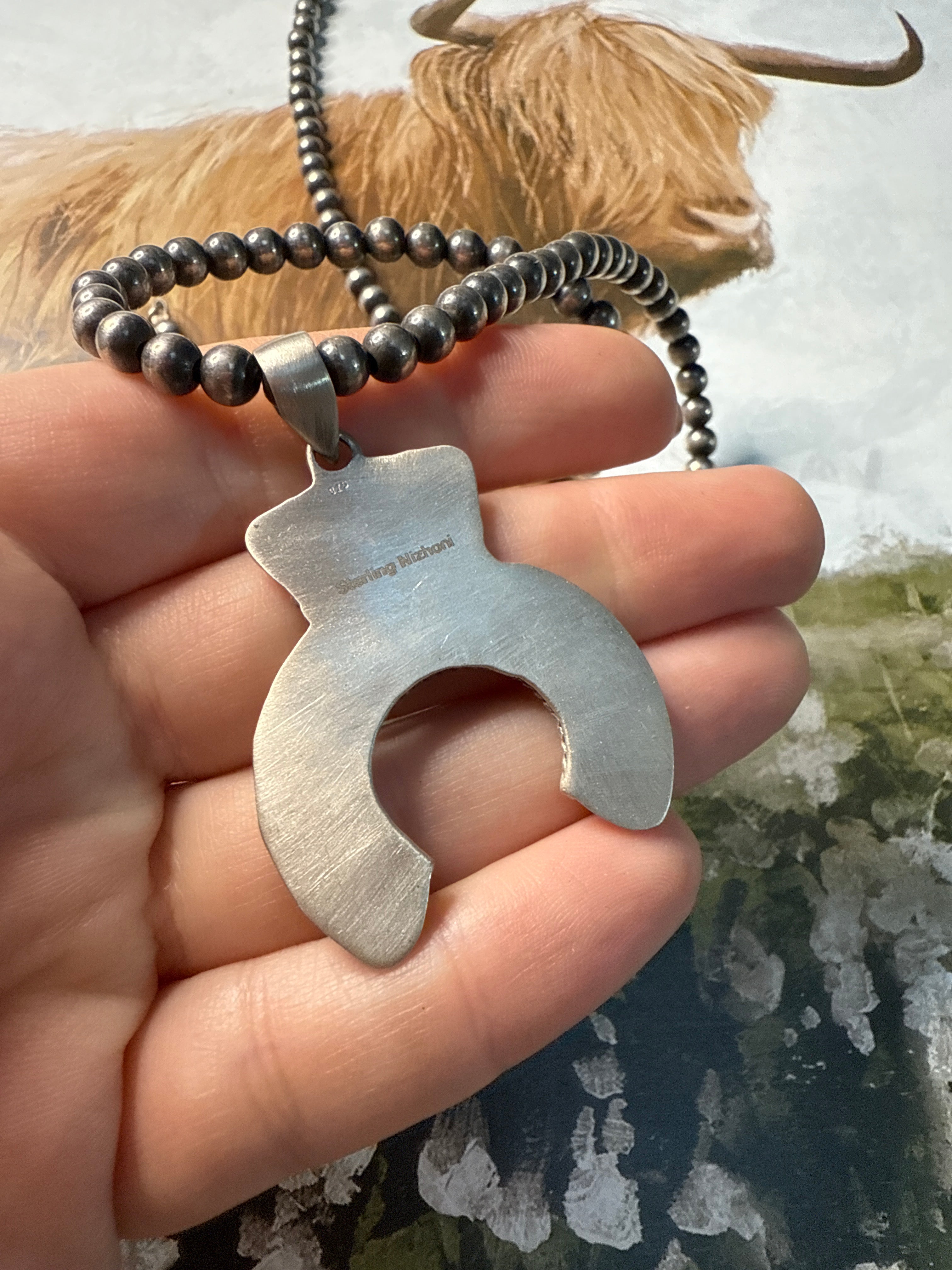 Handmade Sterling Silver Naja Pendant