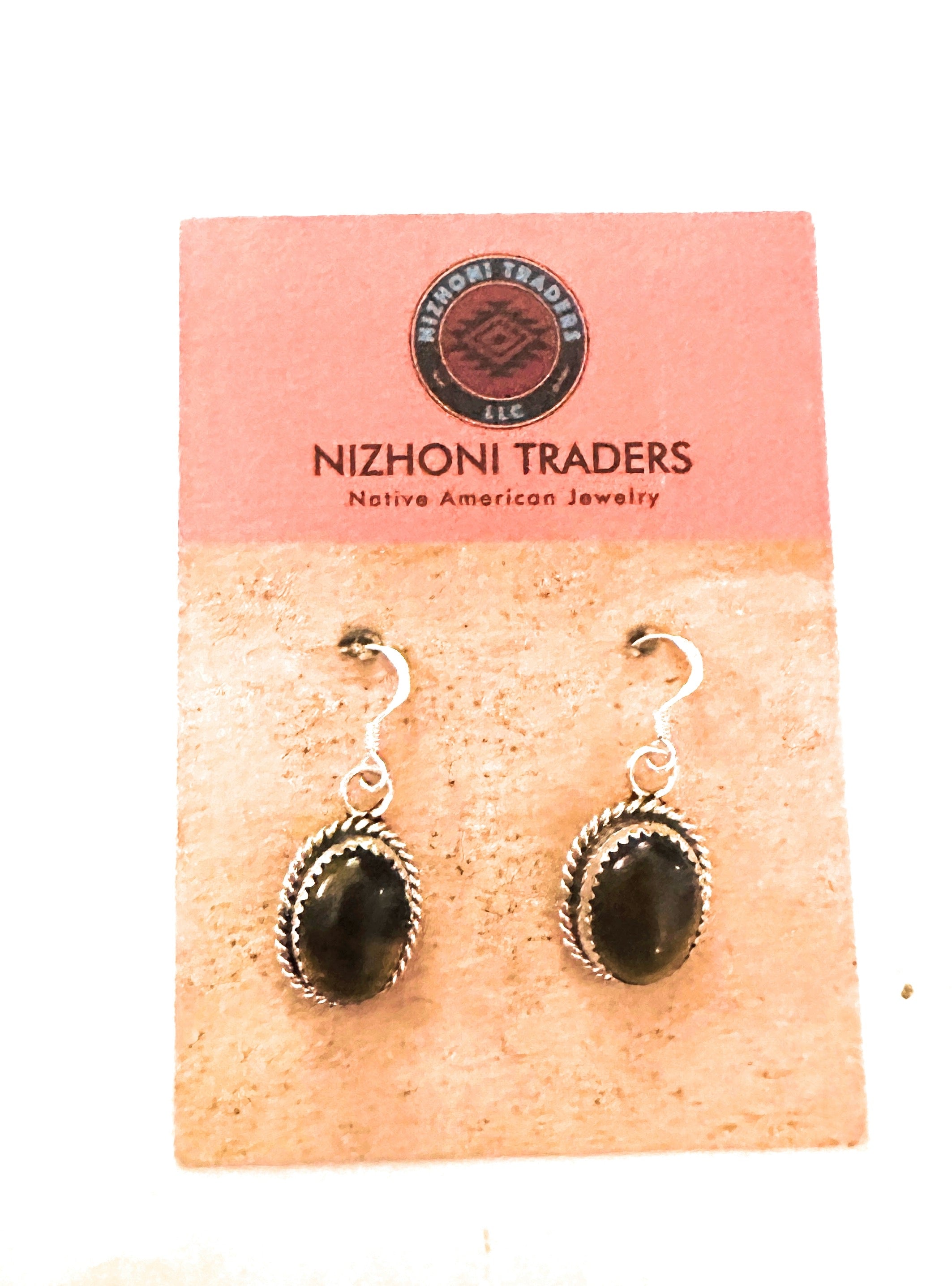 Navajo Sterling Silver & Tigers Eye Dangle Earrings