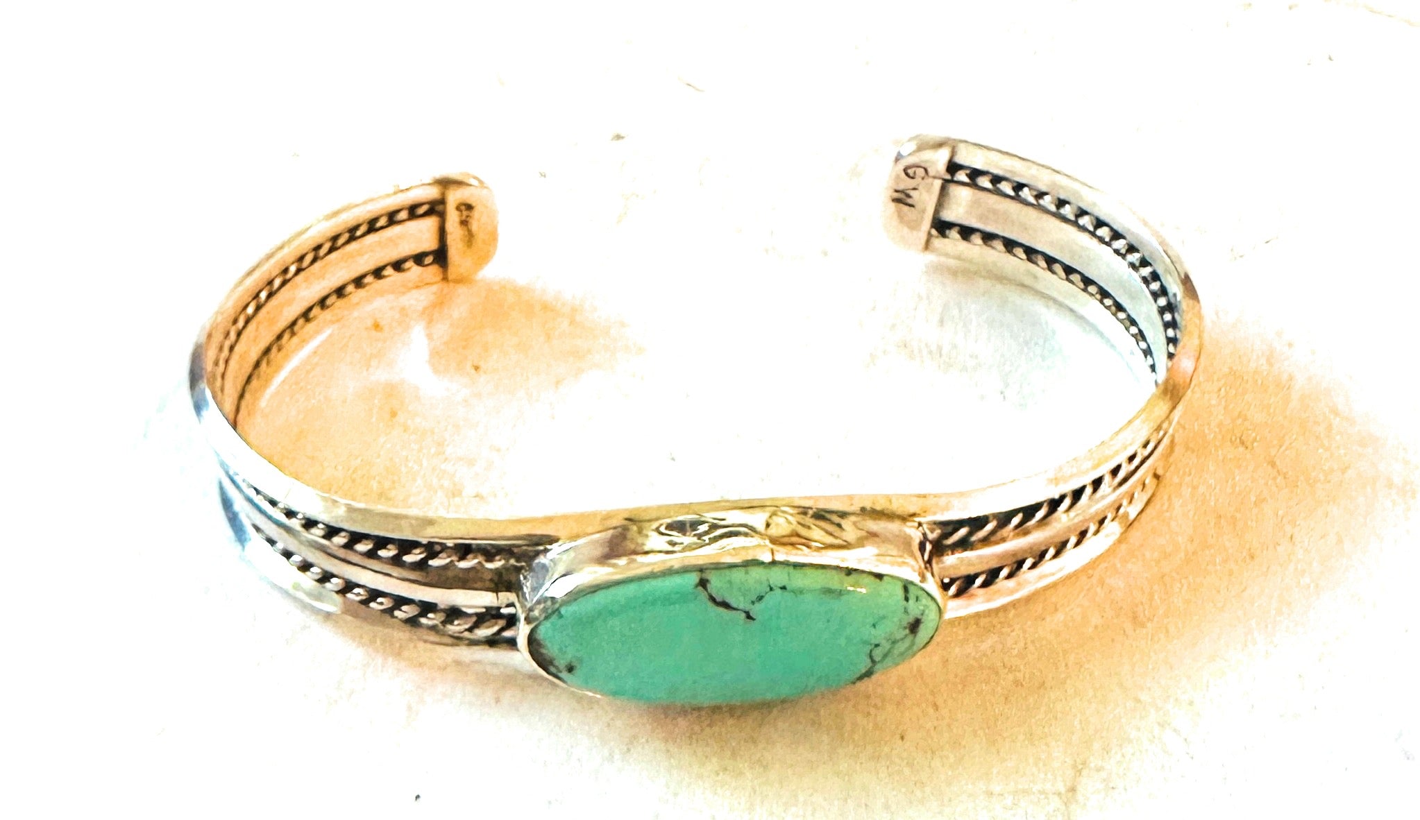 Navajo Turquoise & Sterling Silver Cuff Bracelet