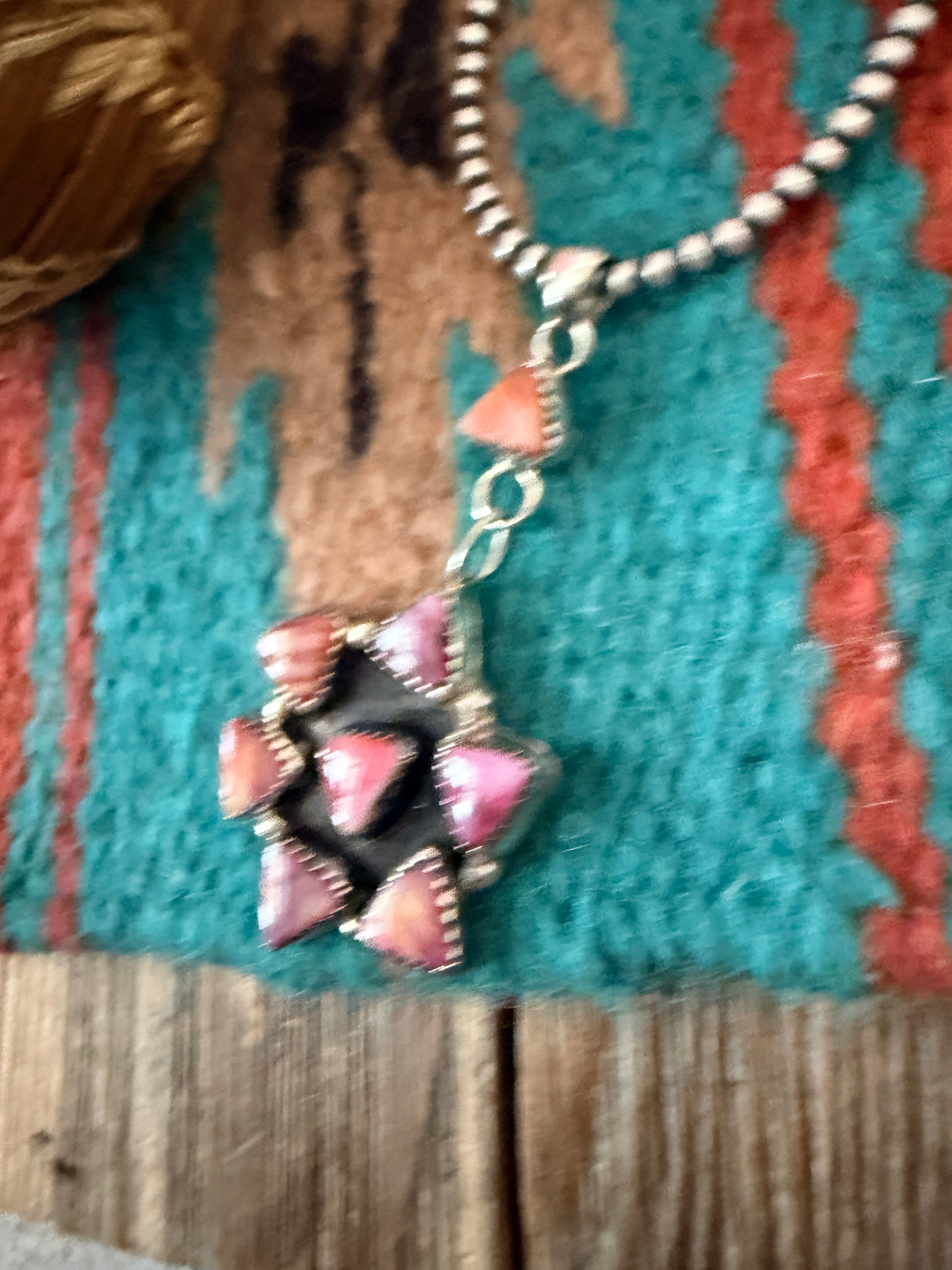 Handcrafted Sterling Silver & Purple Spiny Pendant