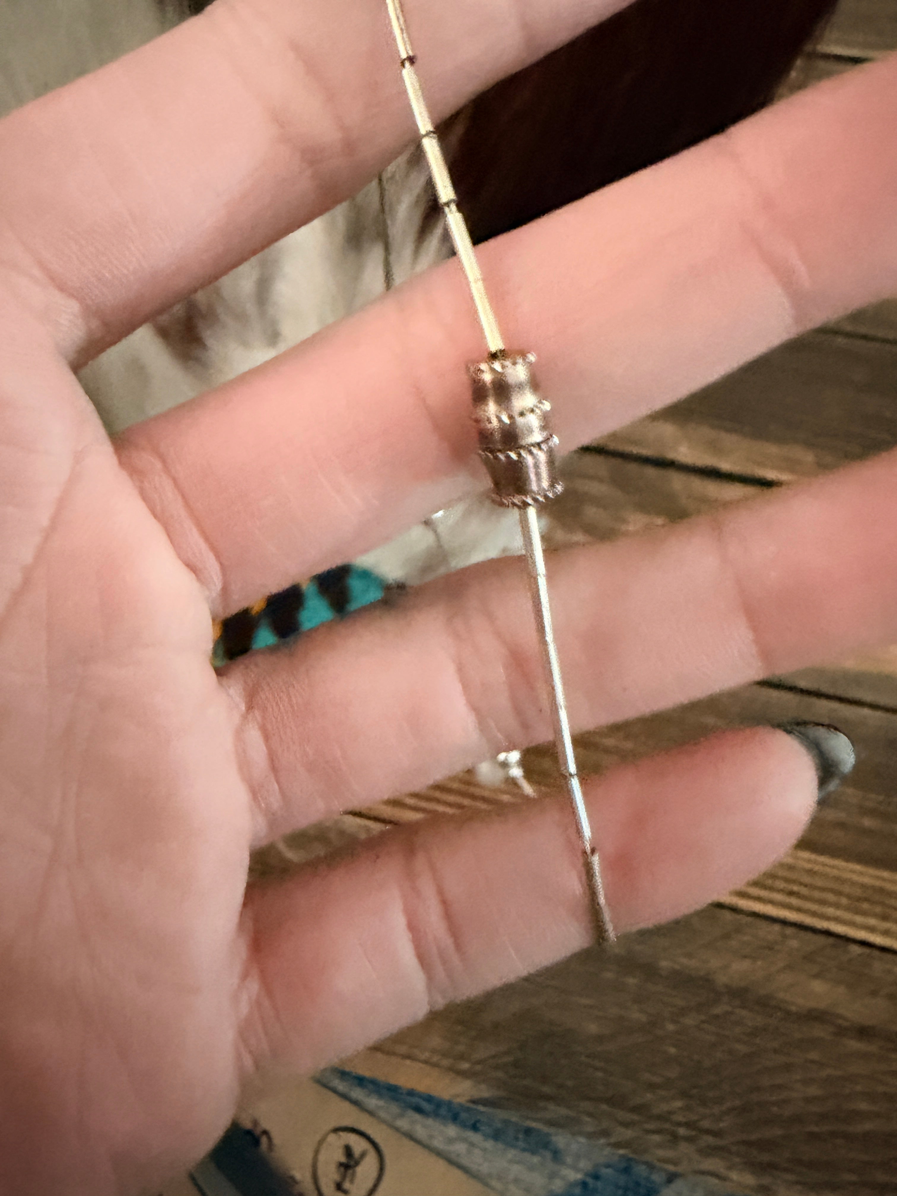 Old Pawn Handcrafted Liquid Sterling Silver Beaded Necklace