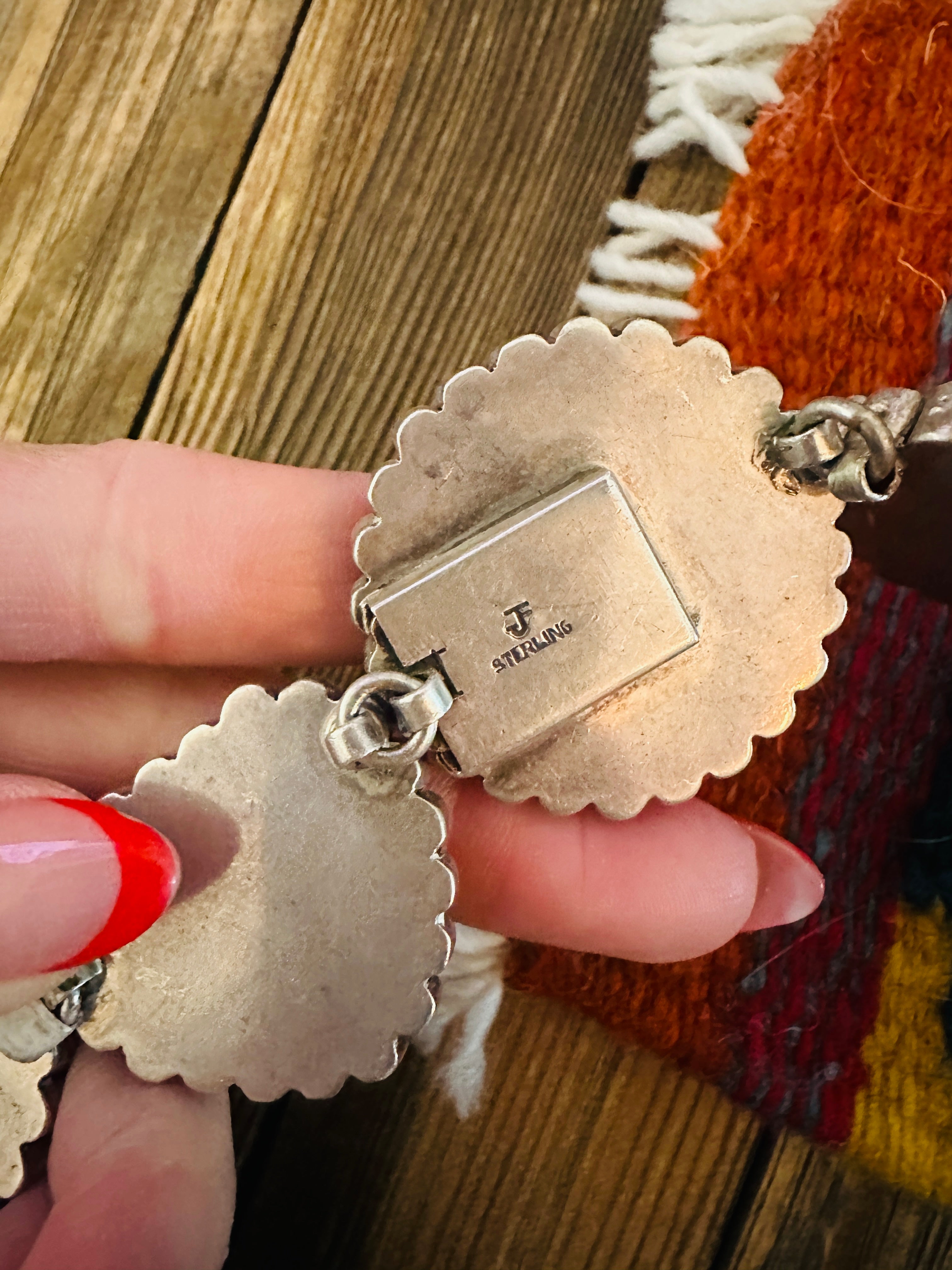 Handcrafted Abalone, Mother of Pearl & Sterling Silver Heart Necklace by Federico Jimenez