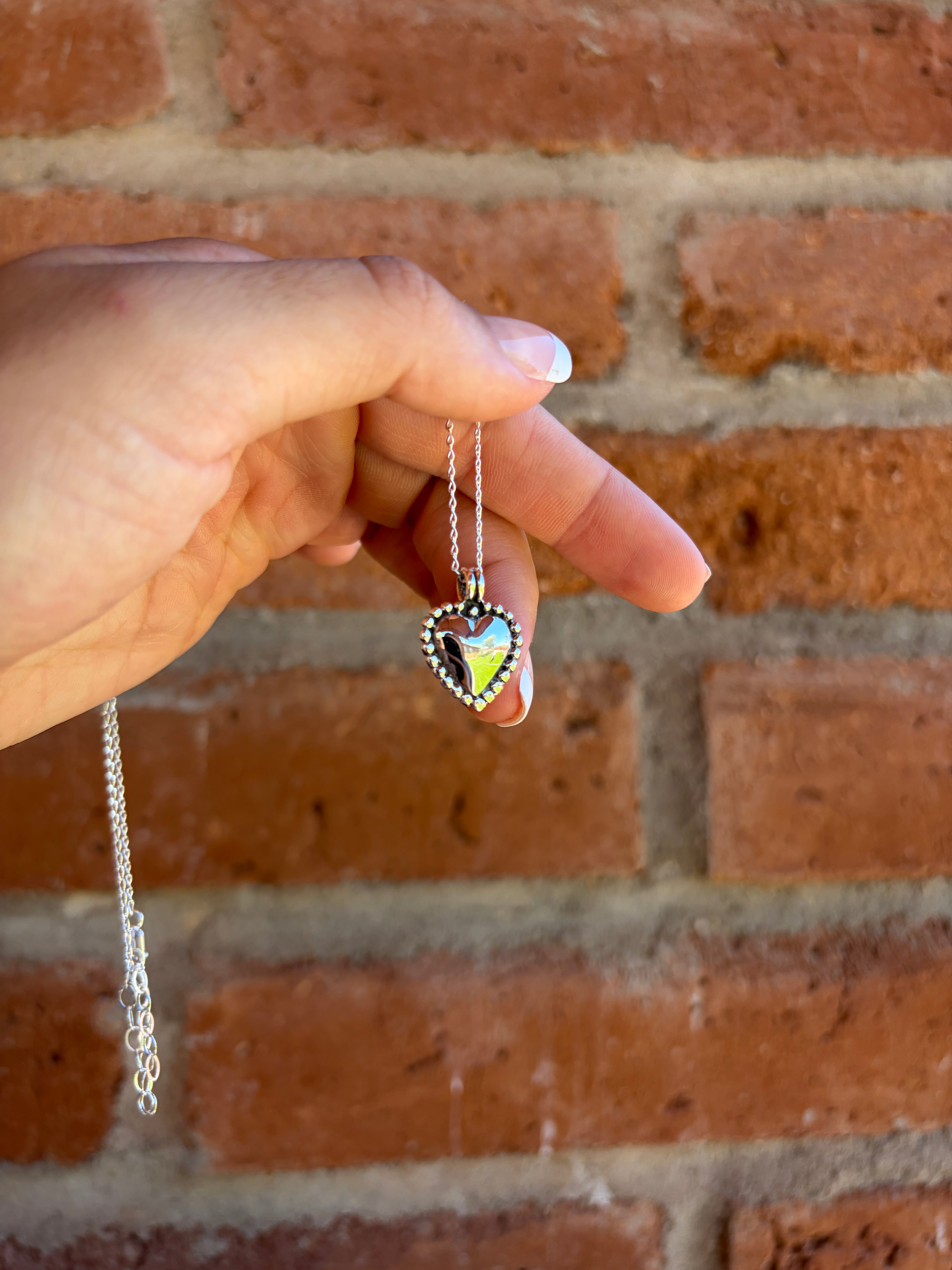 Handmade Sterling Silver Heart Necklace