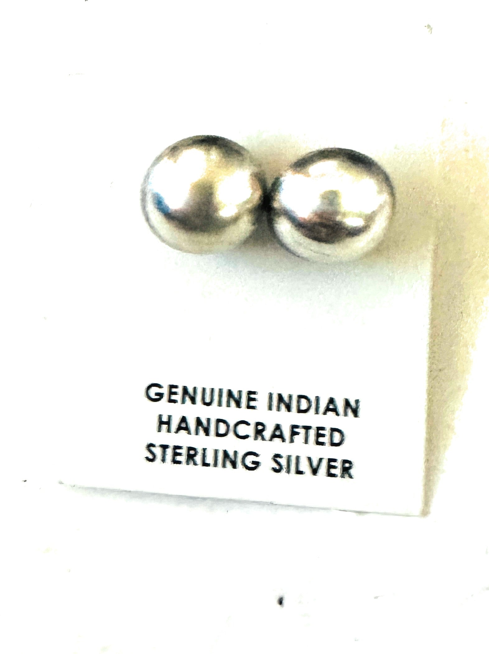 Navajo Sterling Silver Stud Earrings