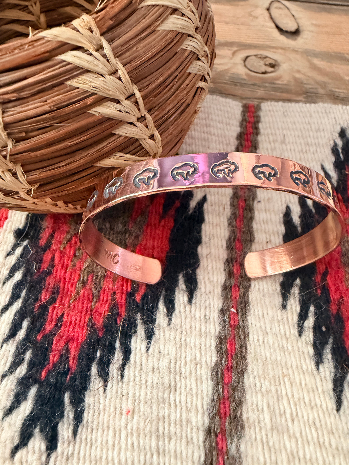 Handcrafted Copper Buffalo Cuff Bracelet