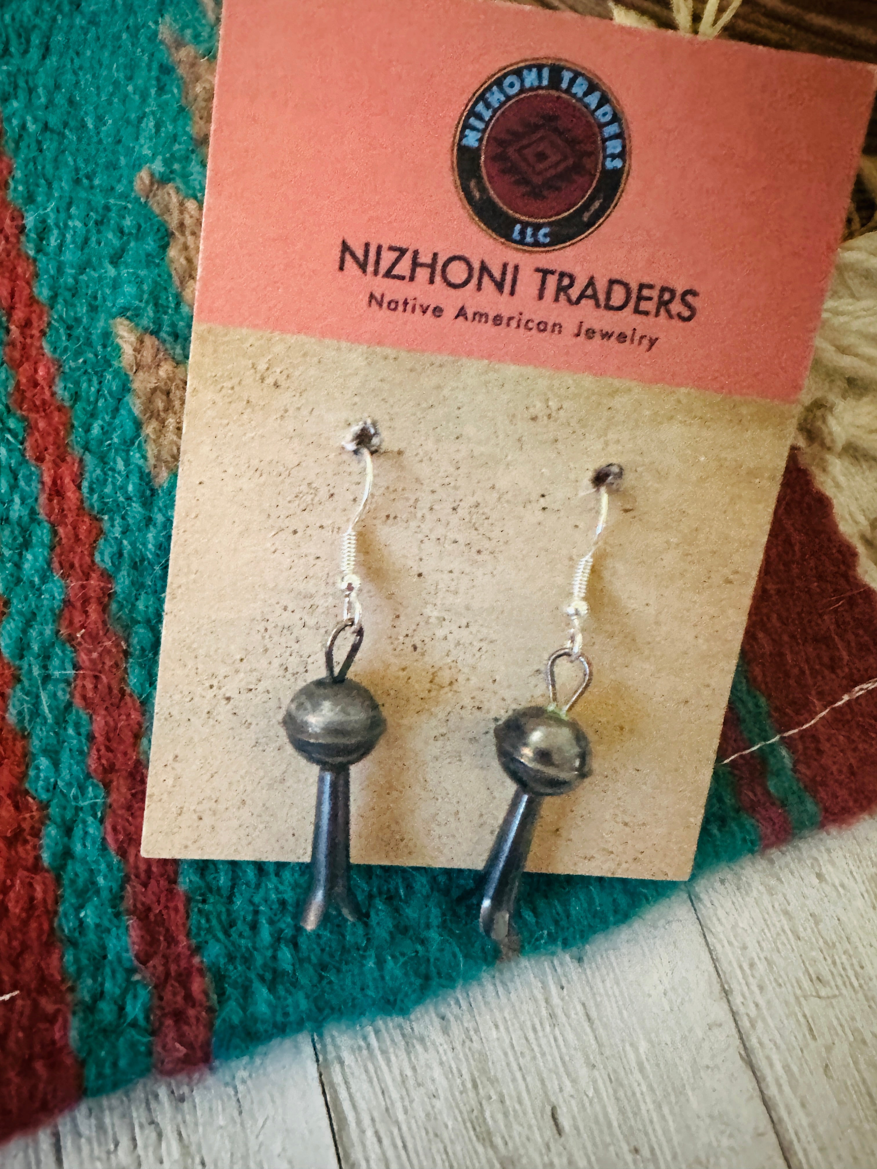 Navajo Sterling Silver Blossom Dangles