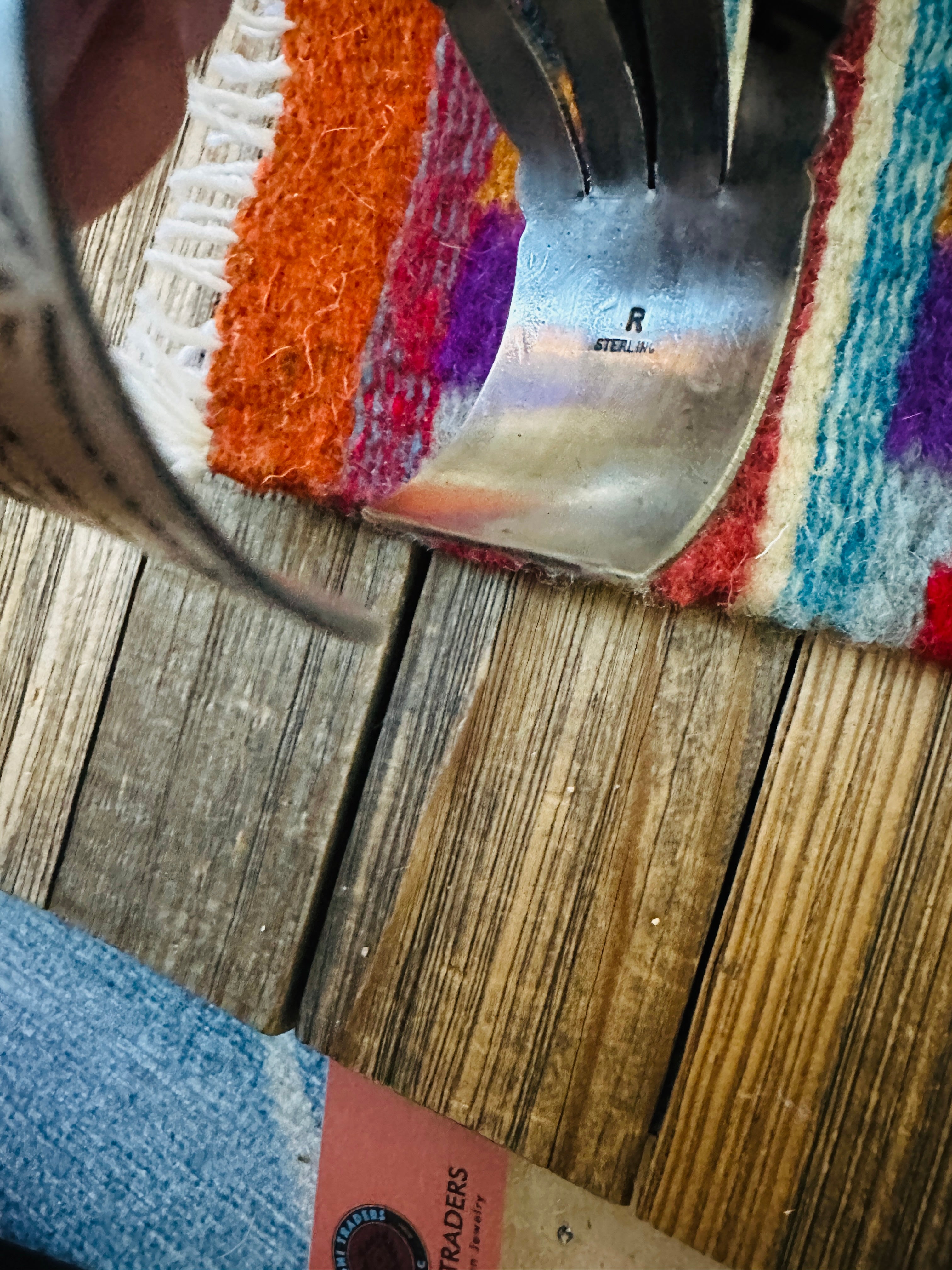 Handcrafted Egyptian Turquoise & Sterling Silver Cuff Bracelet by Randall Endito