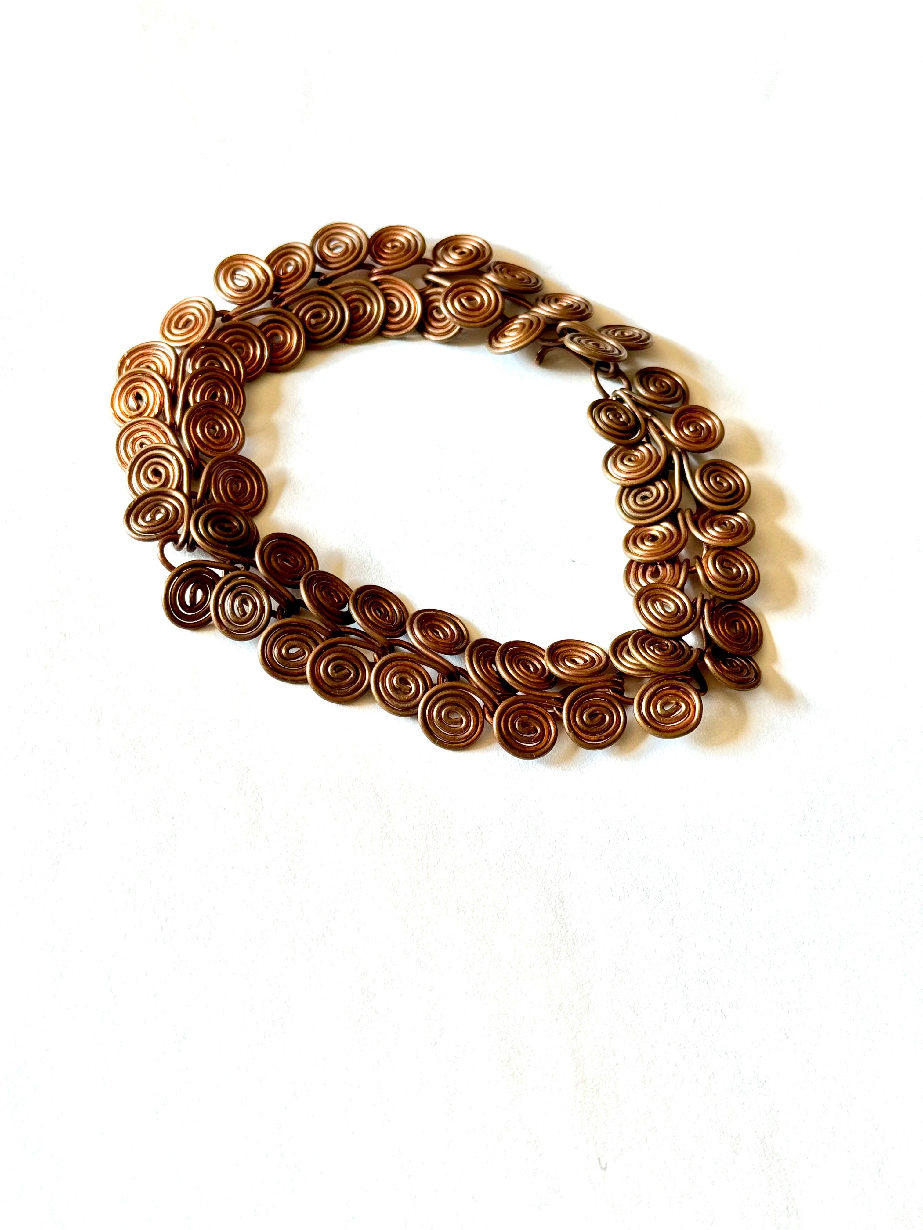 Vintage Handmade Copper Bracelet