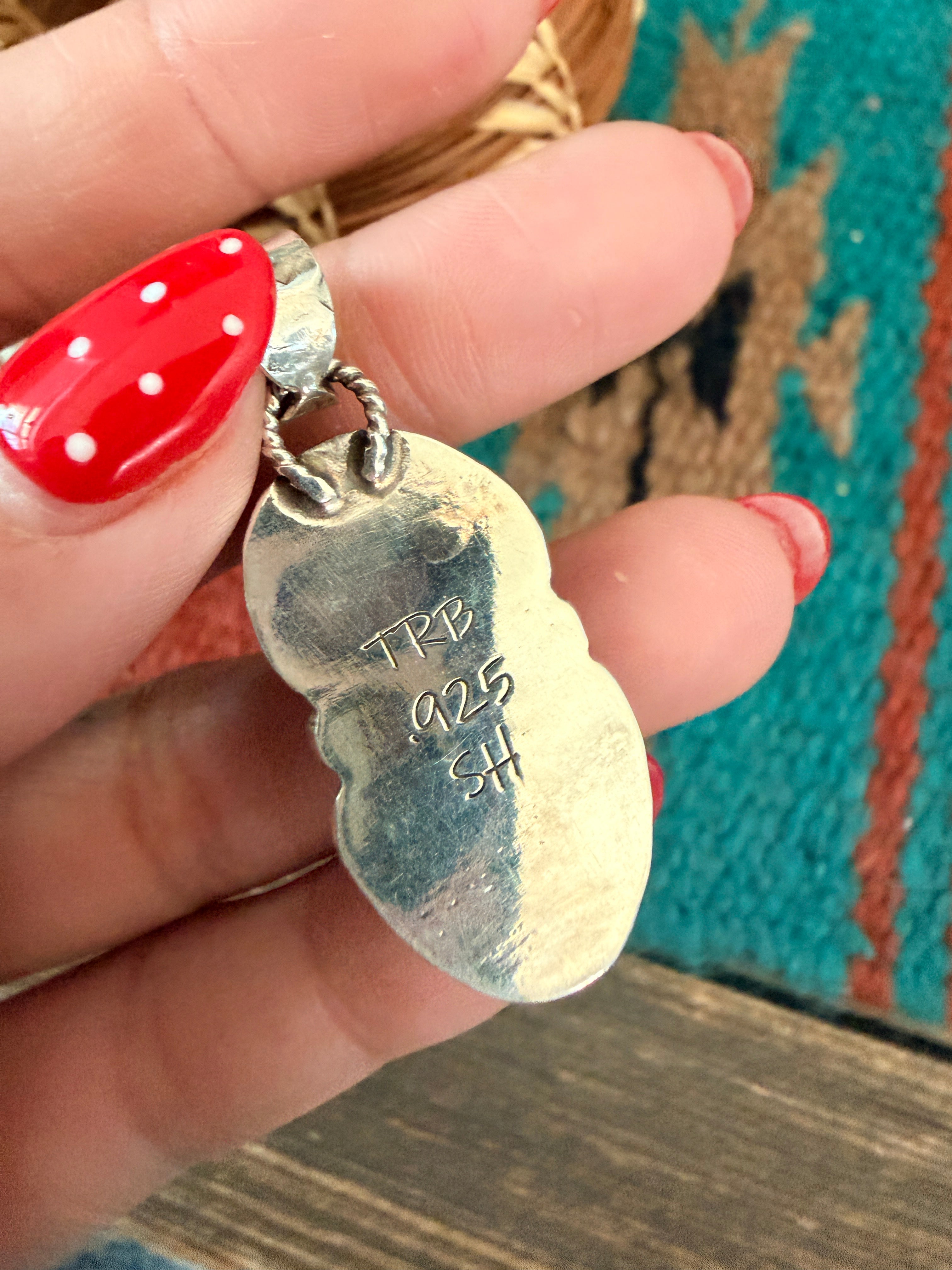 Handmade Sterling Silver & Turquoise Pendant