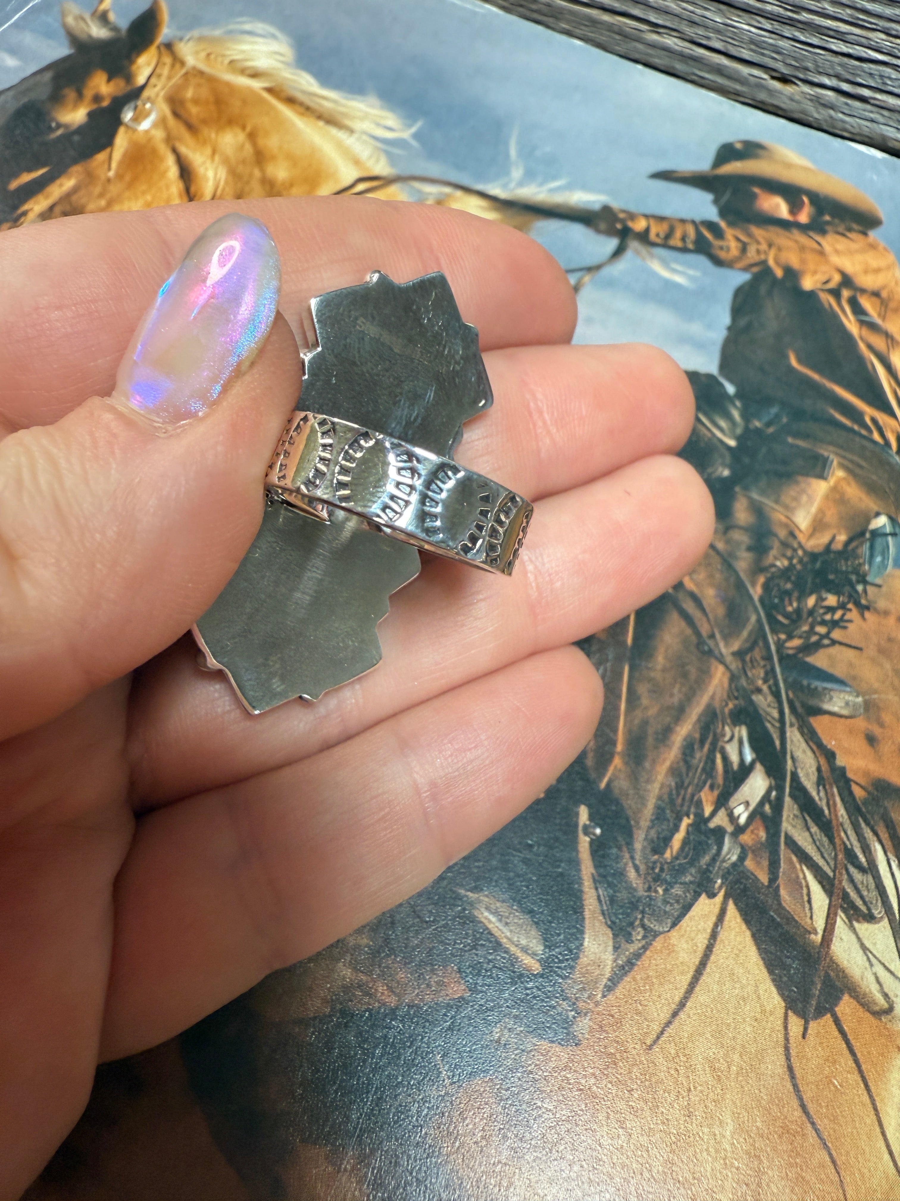 Handmade Adjustable Hot Pink Fire Opal Sterling Silver Ring