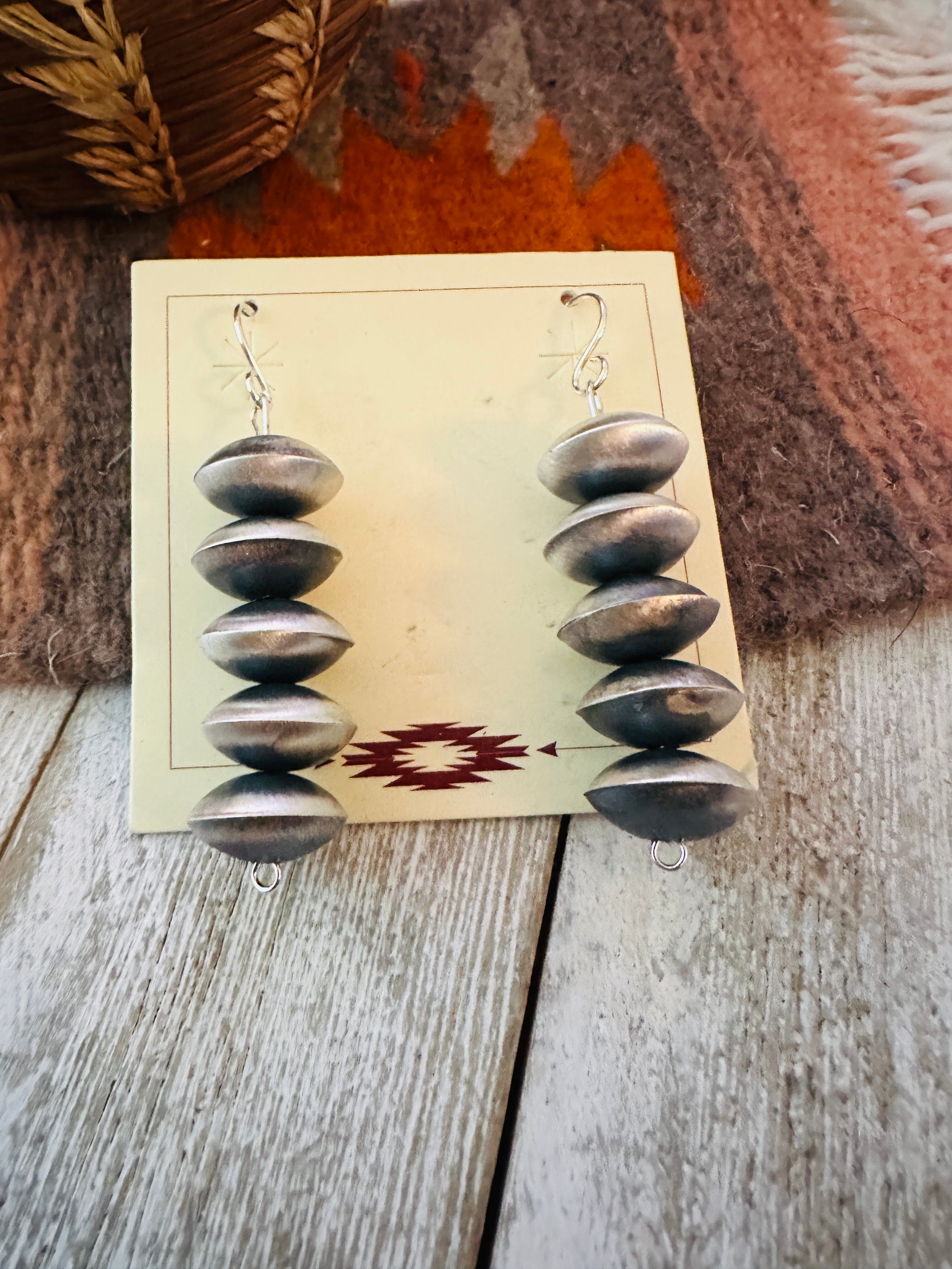 Handcrafted Sterling Silver Pearl Dangle Earrings