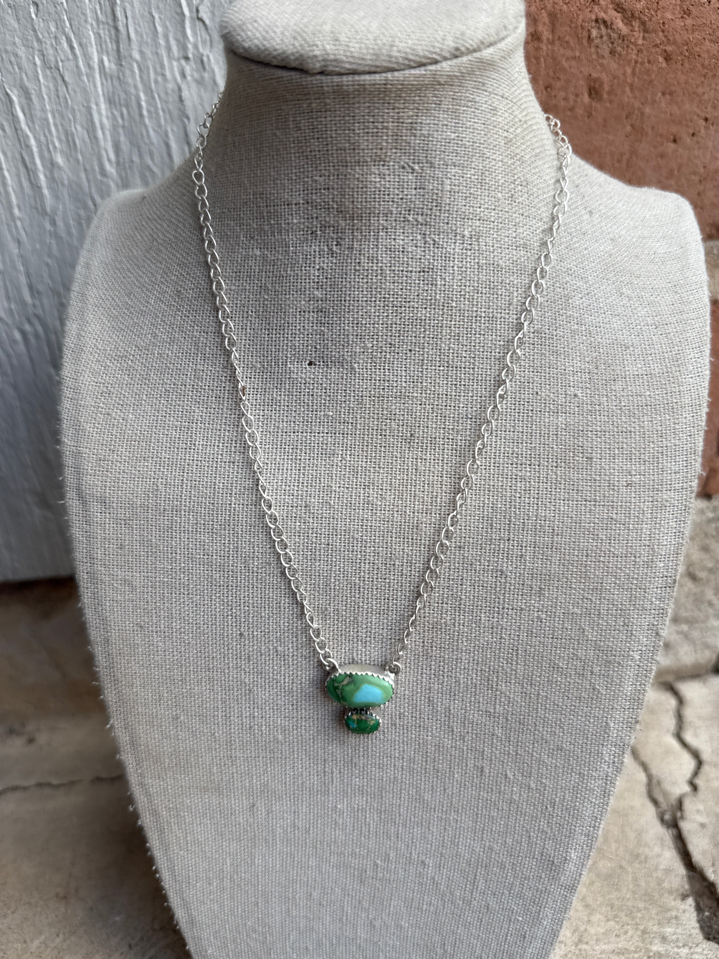 Beautiful Handmade Sterling Silver & Sonoran Mountain Necklace