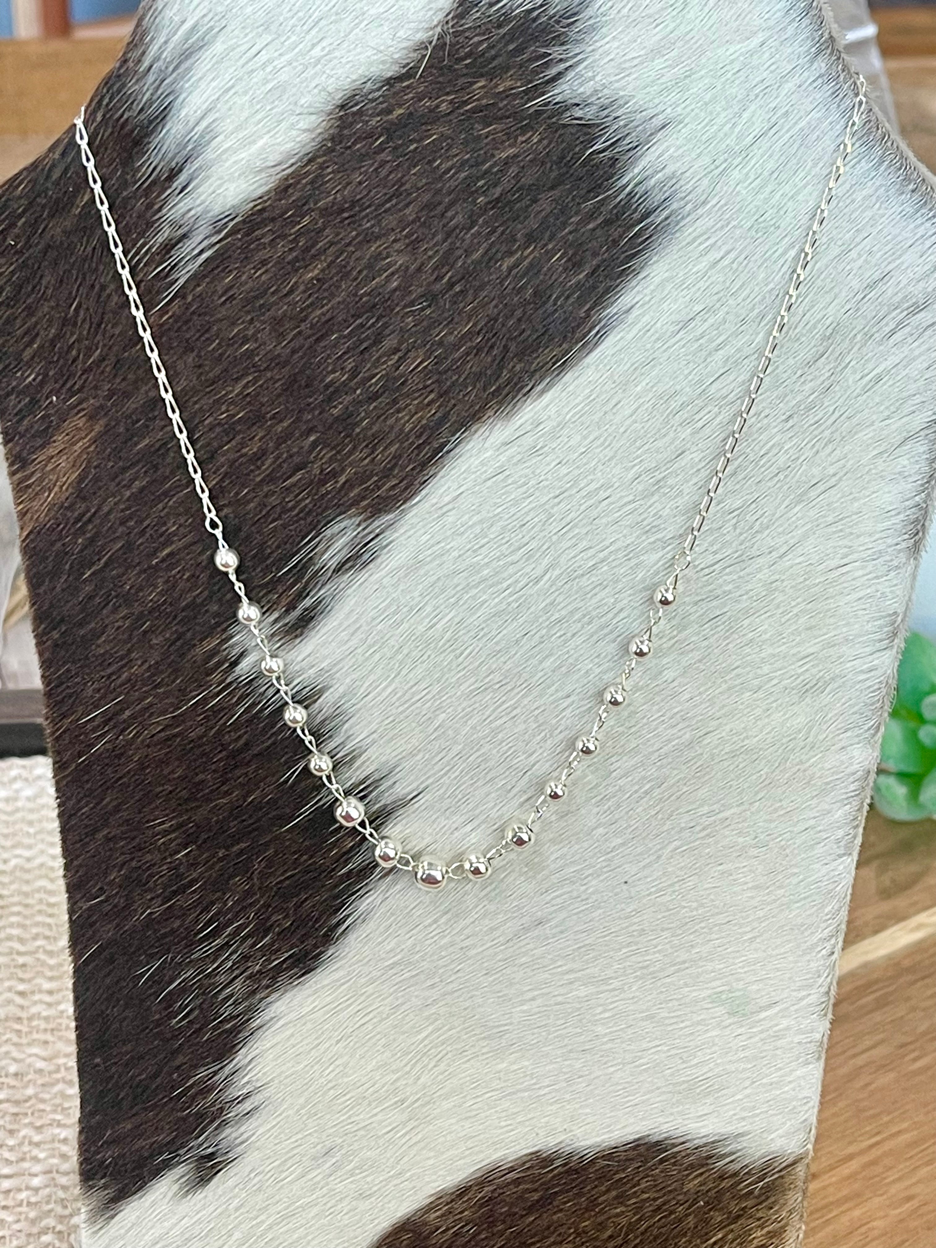 Handmade In Mexico Sterling Silver Chain Necklace
