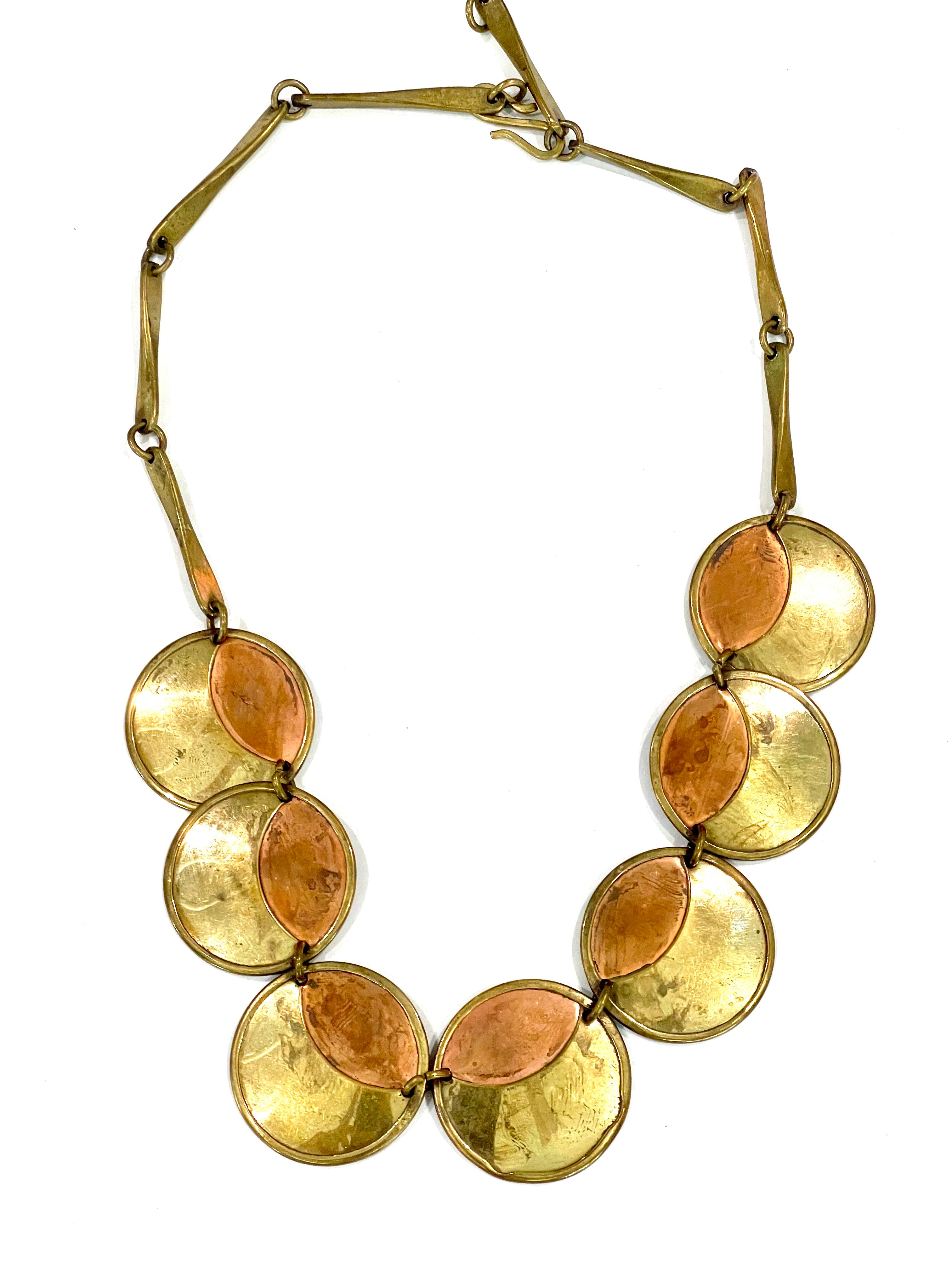 Vintage Handmade Copper Necklace