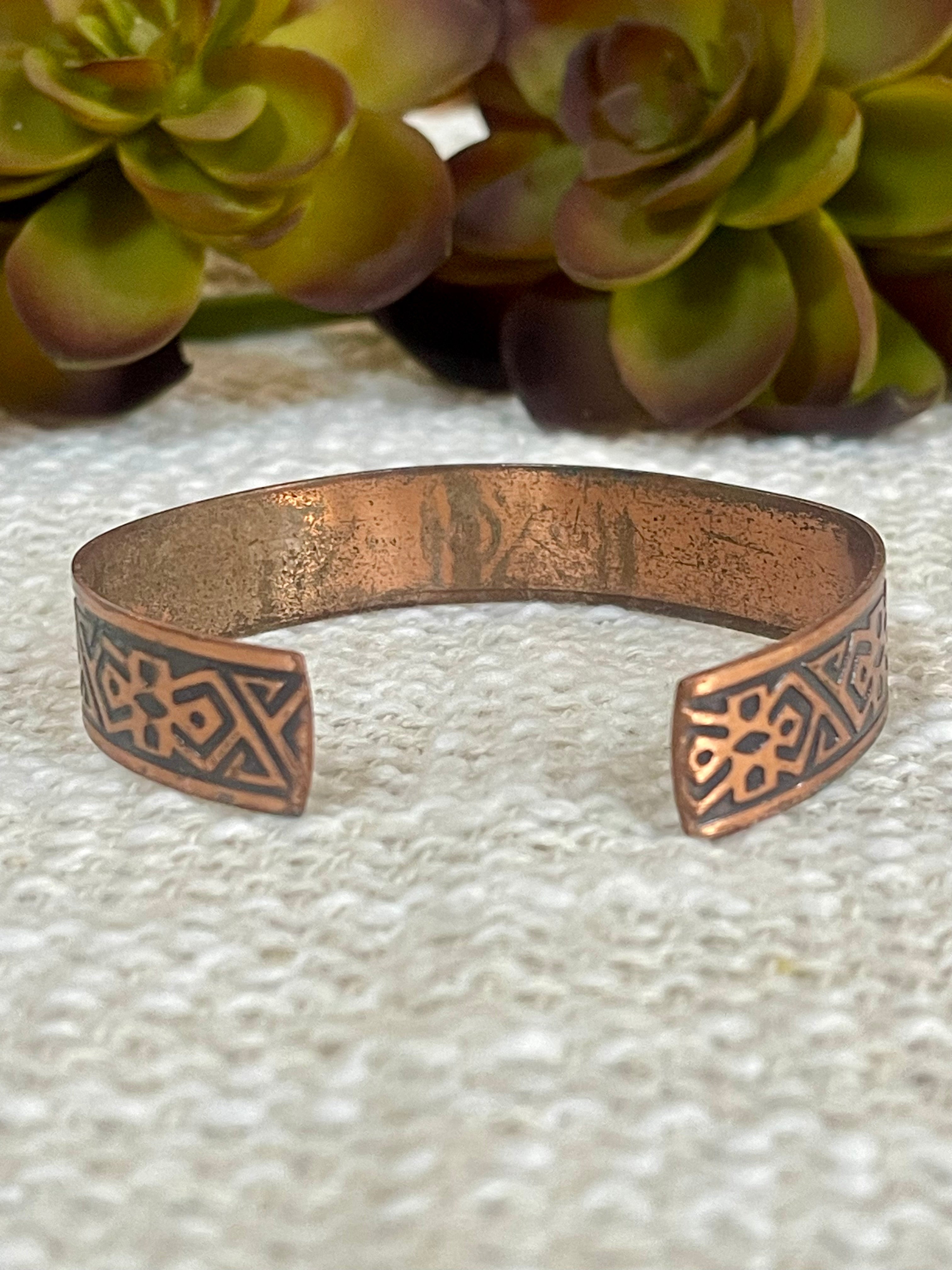 Vintage Handmade Copper Cuff