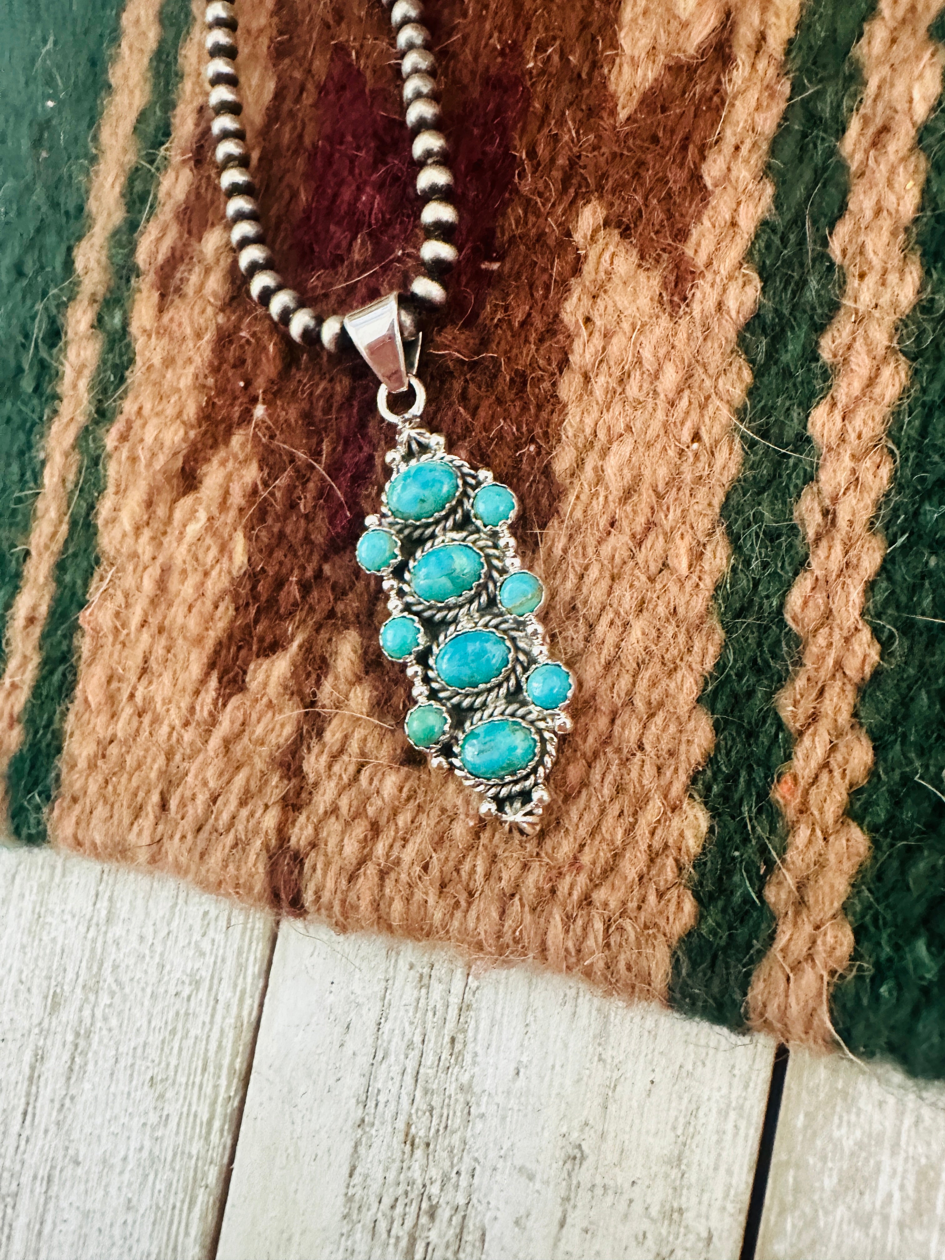 Handmade Turquoise & Sterling Silver Pendant