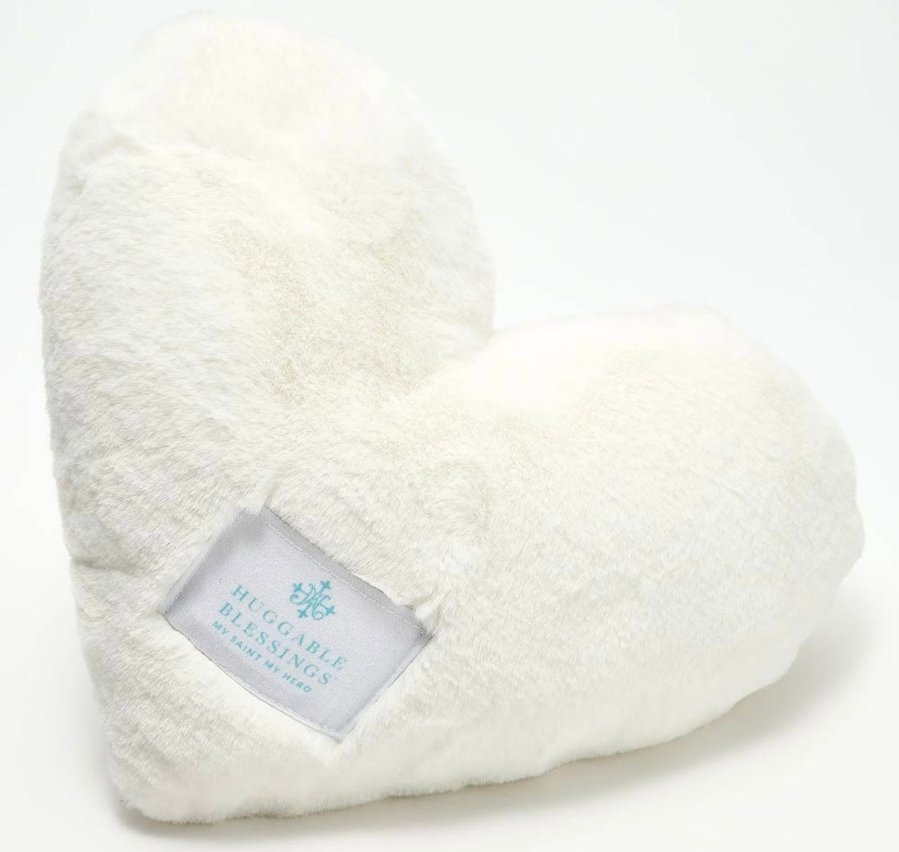 Huggable Heart Prayer Pillow (White)