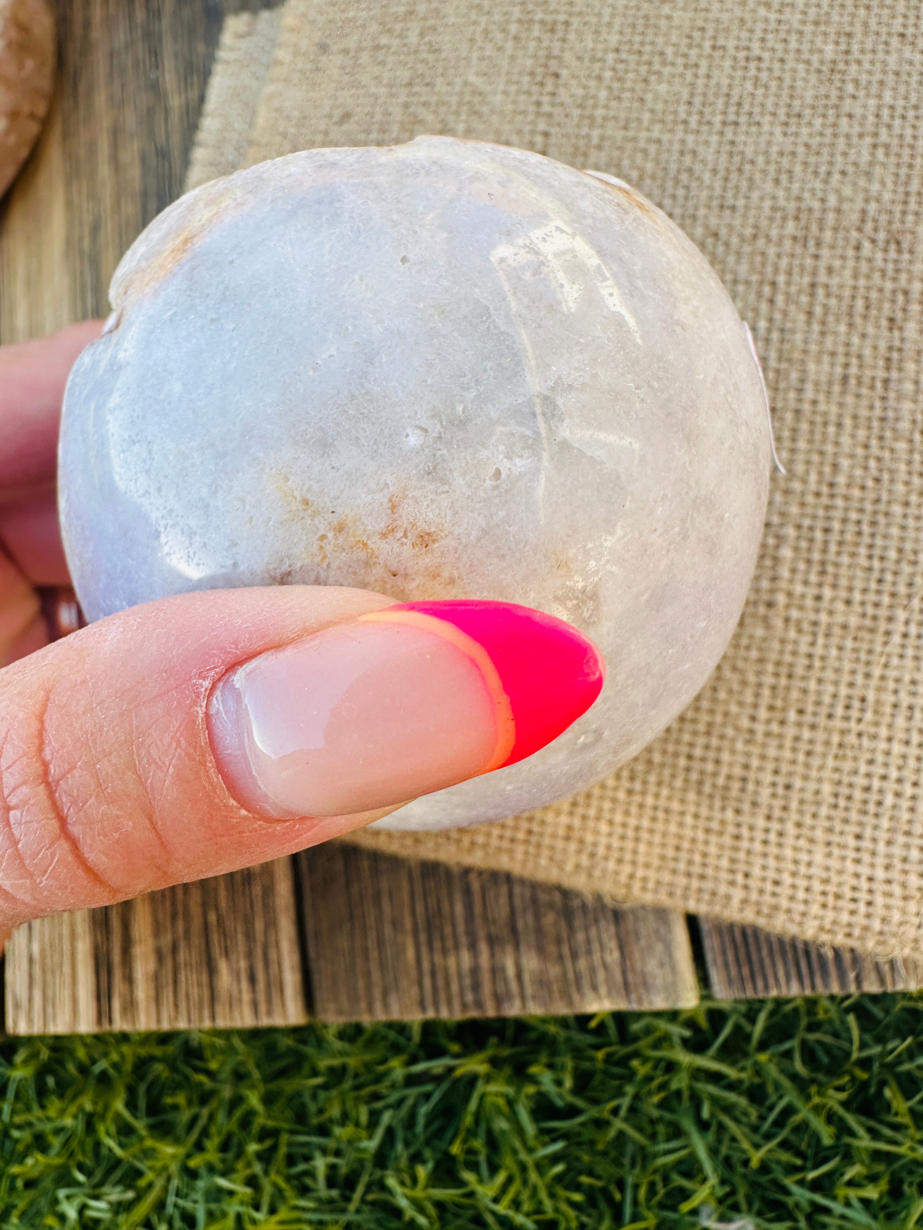 ✨ Nizhoni Crystals ✨  Pink Amethyst Geode Sphere