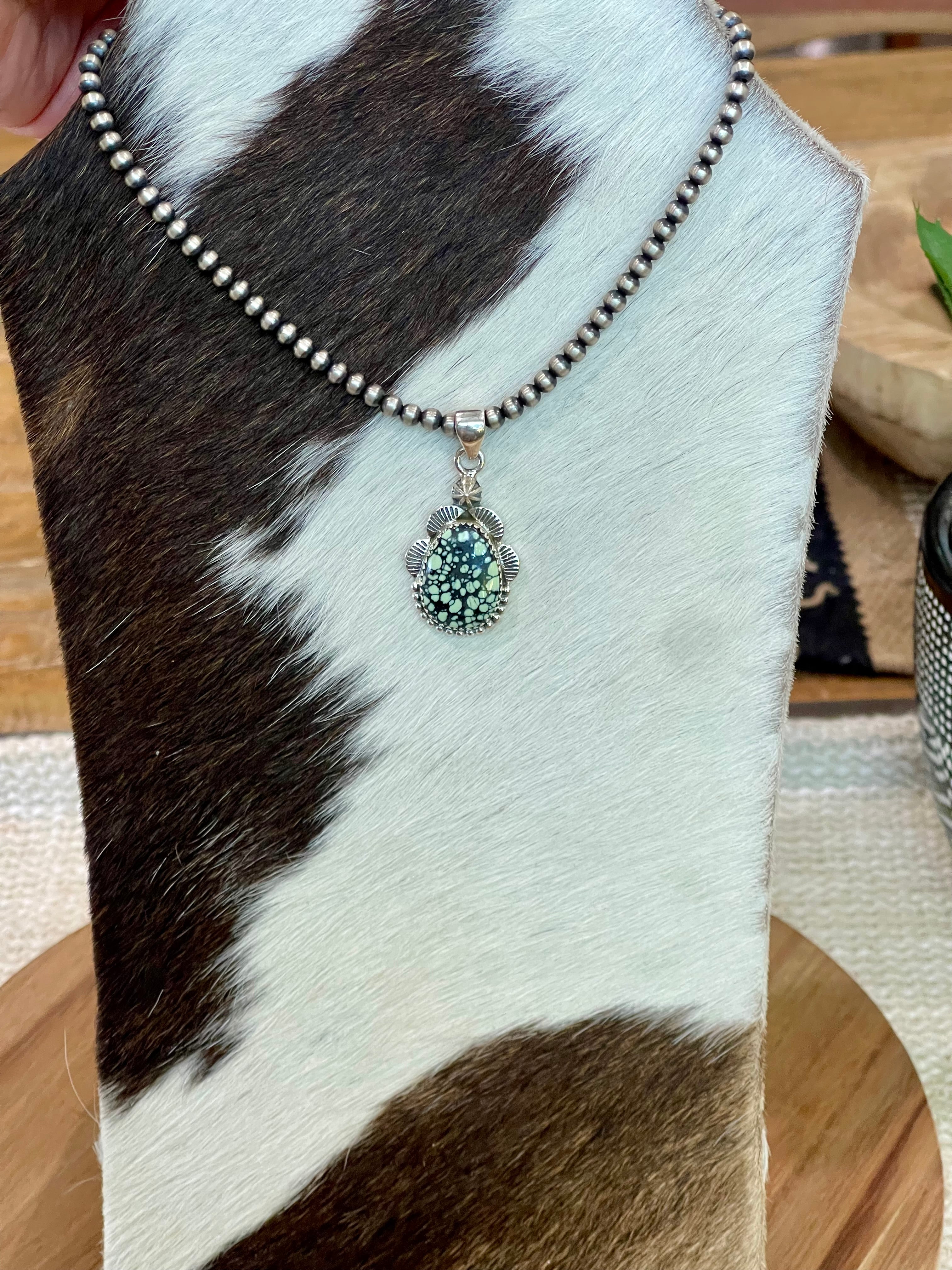 Handcrafted Sterling Silver & Variscite Pendant