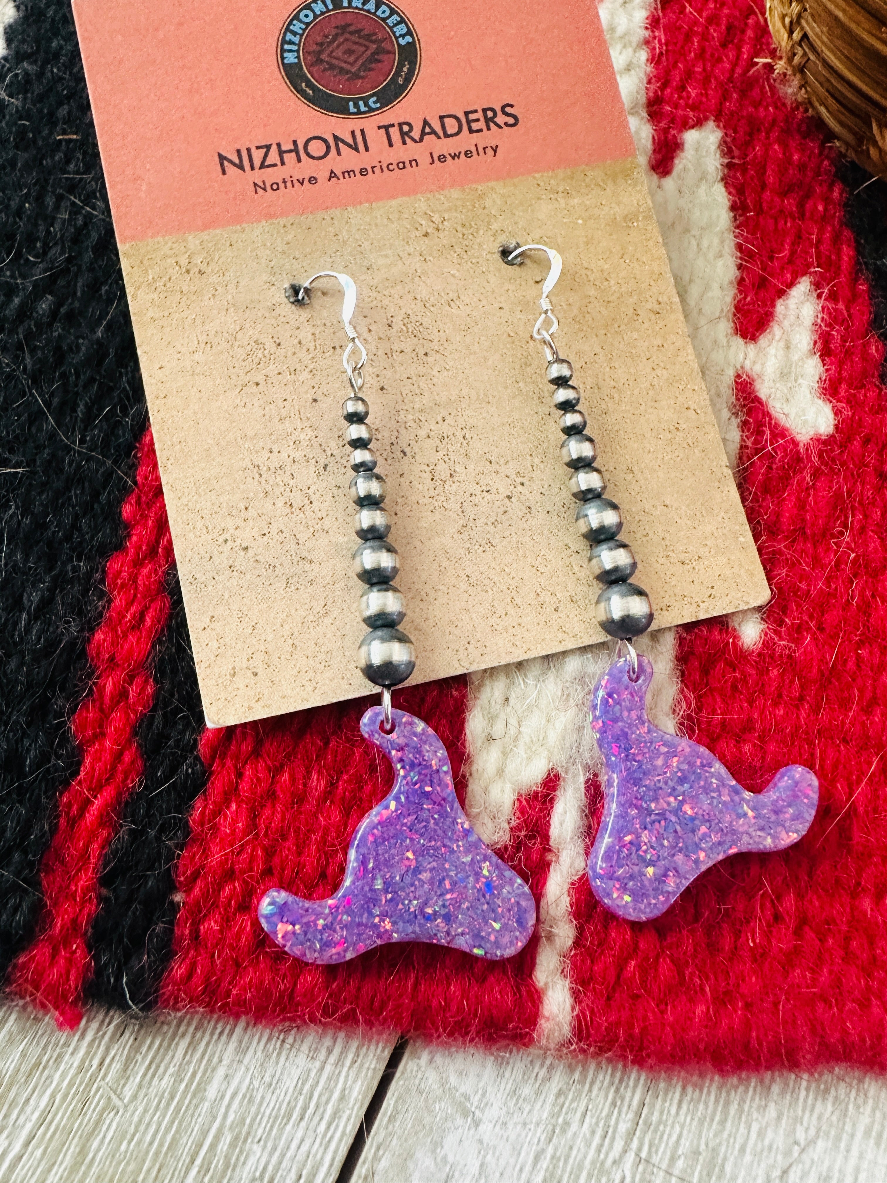 Summer Lovin’ Sterling Silver Pearl Beaded Opal Bull Head Dangle Earrings