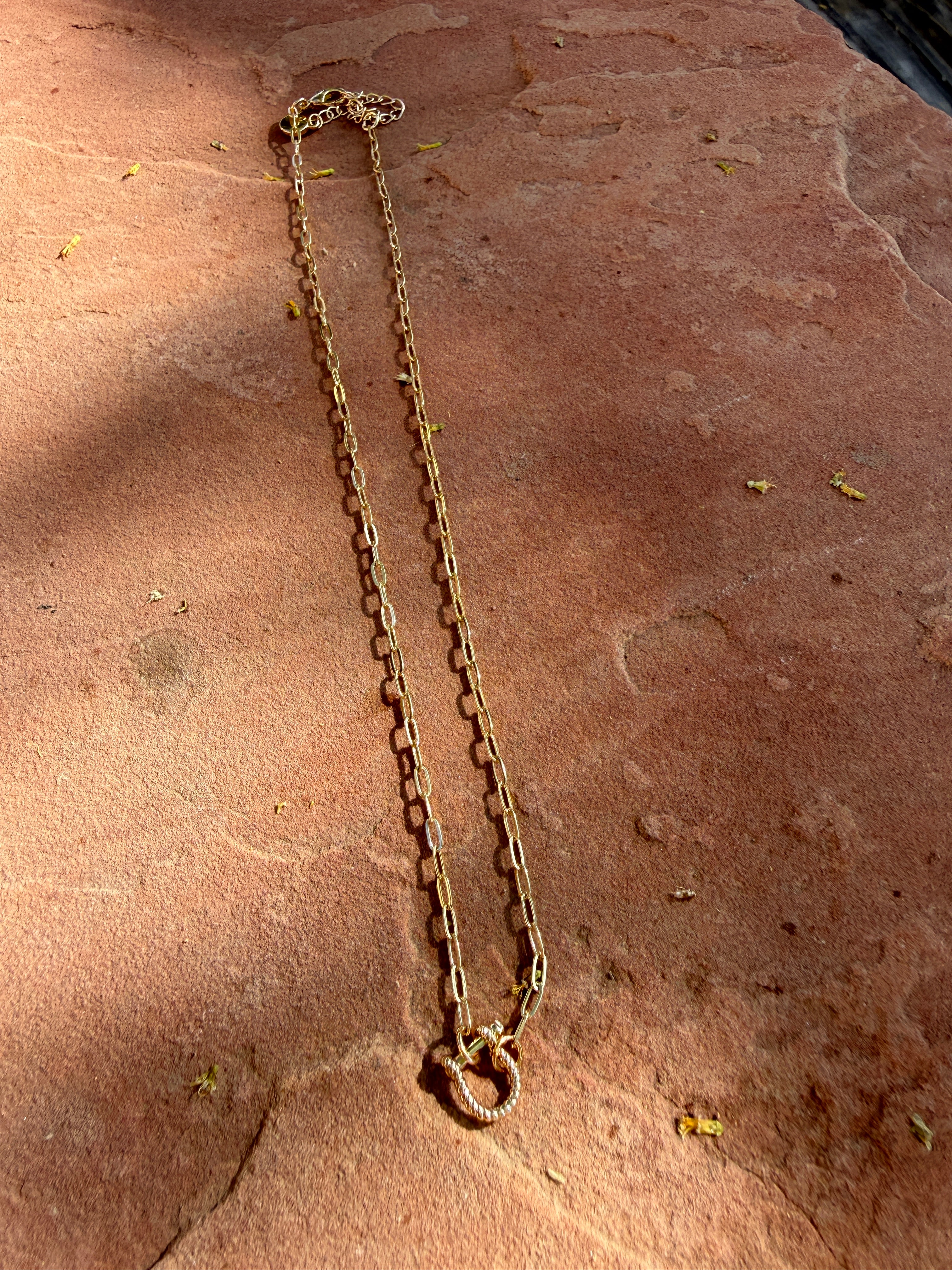 “The Golden Collection” Handmade Gold Plated Chain Dainty HORSE BIT Necklace