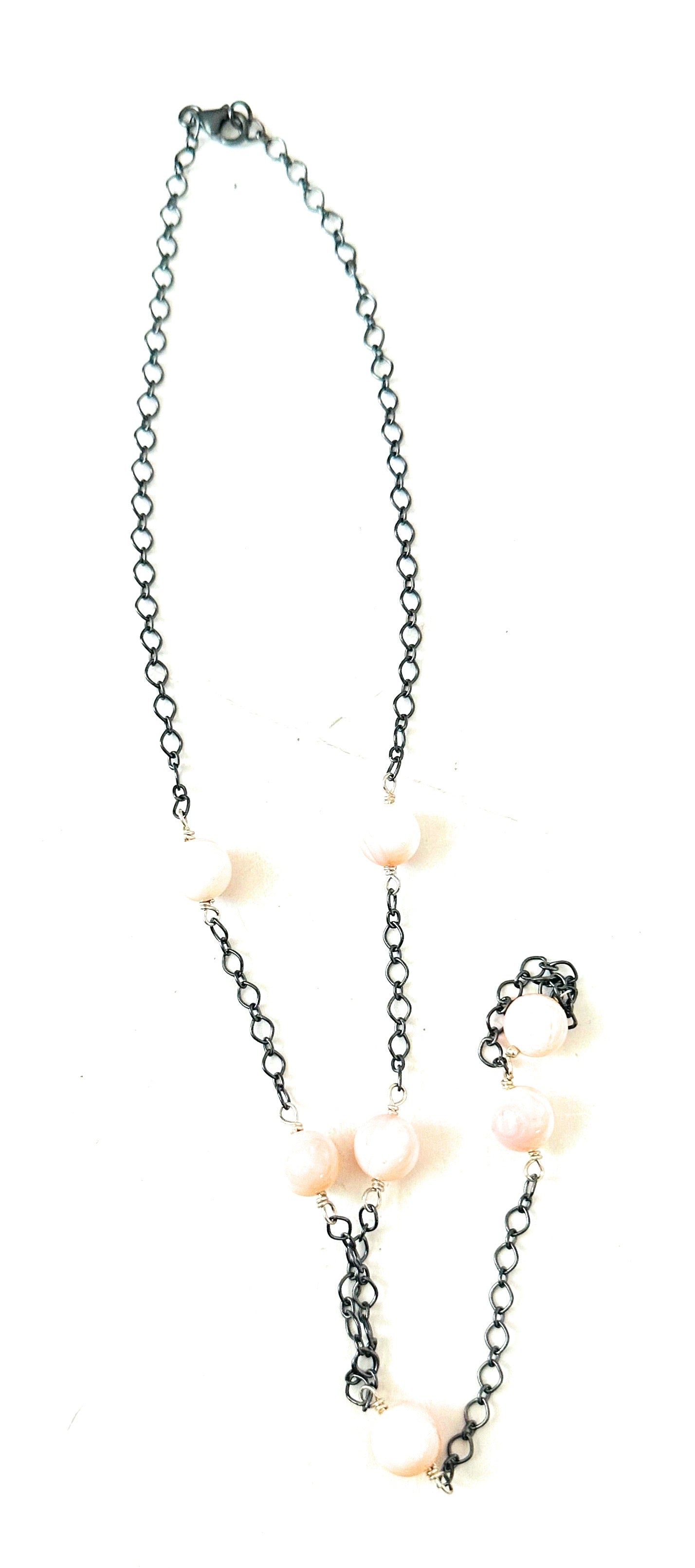 L'Heure D'or 60 Inch Gold Chain White Baroque Freshwater Pearl Lariat -  Jean Joaillerie