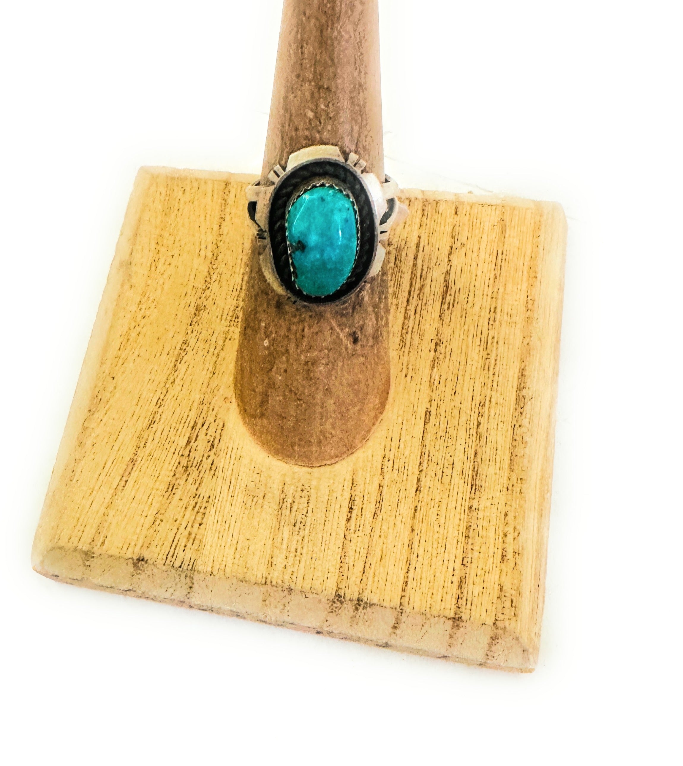 Navajo Sterling Silver & Kingman Turquoise Ring