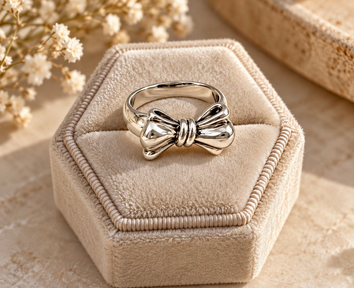 Bow Sterling Silver Ring