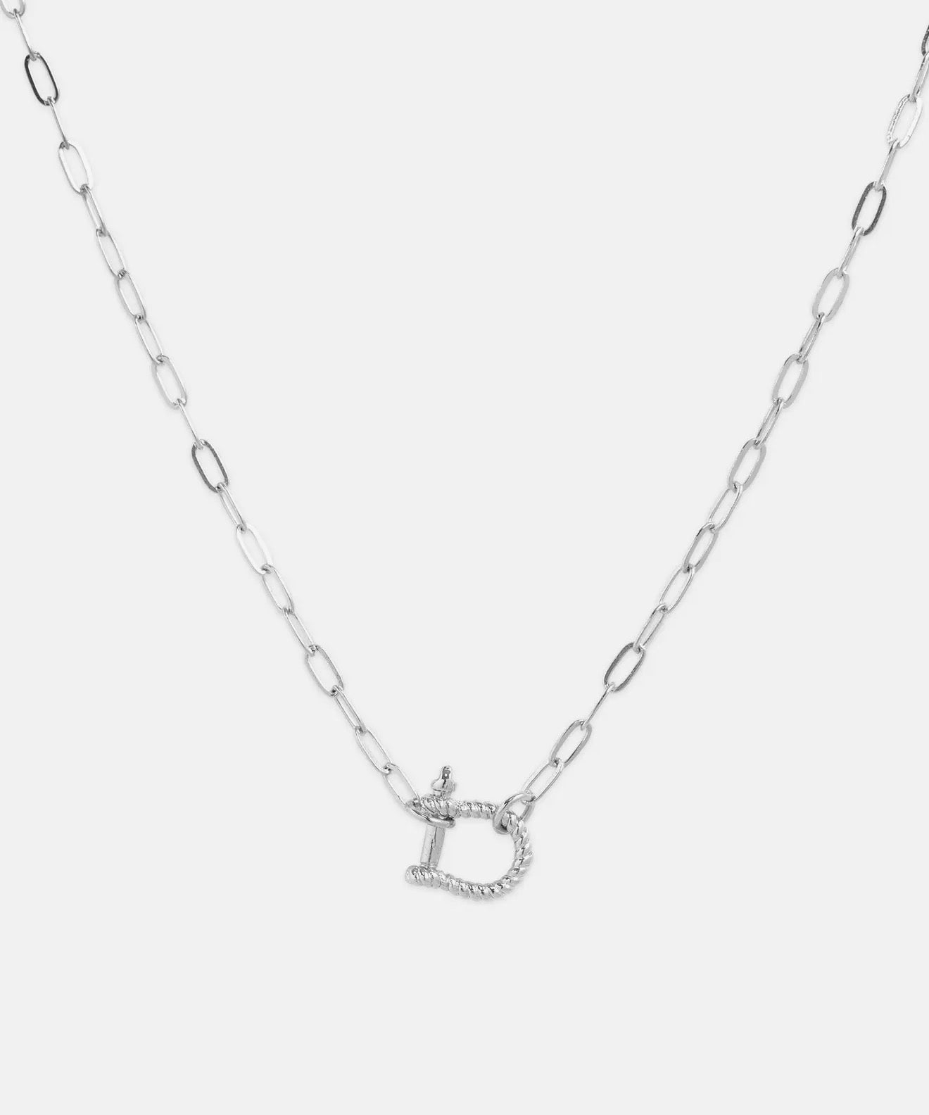 “The Golden Collection” Handmade Silver Plated Chain Dainty HORSE BIT Necklace