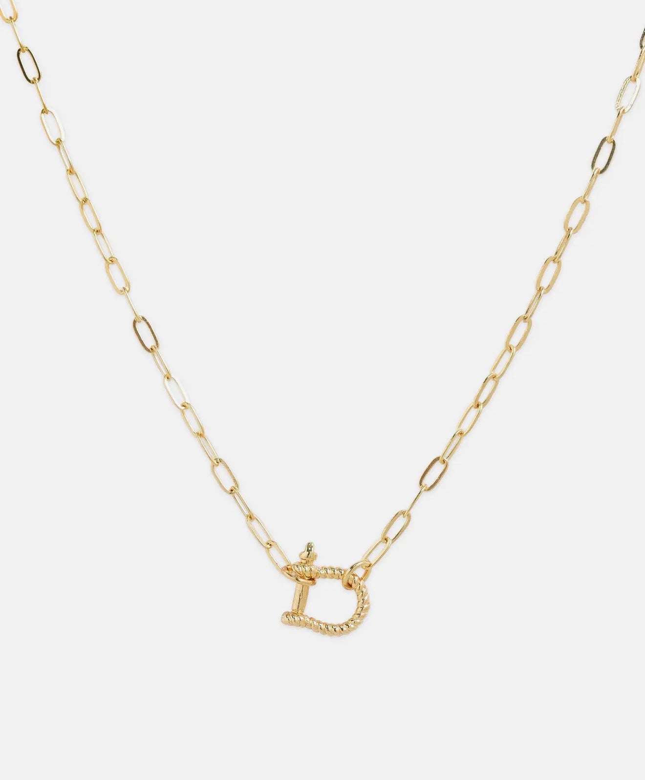 “The Golden Collection” Handmade Gold Plated Chain Dainty HORSE BIT Necklace