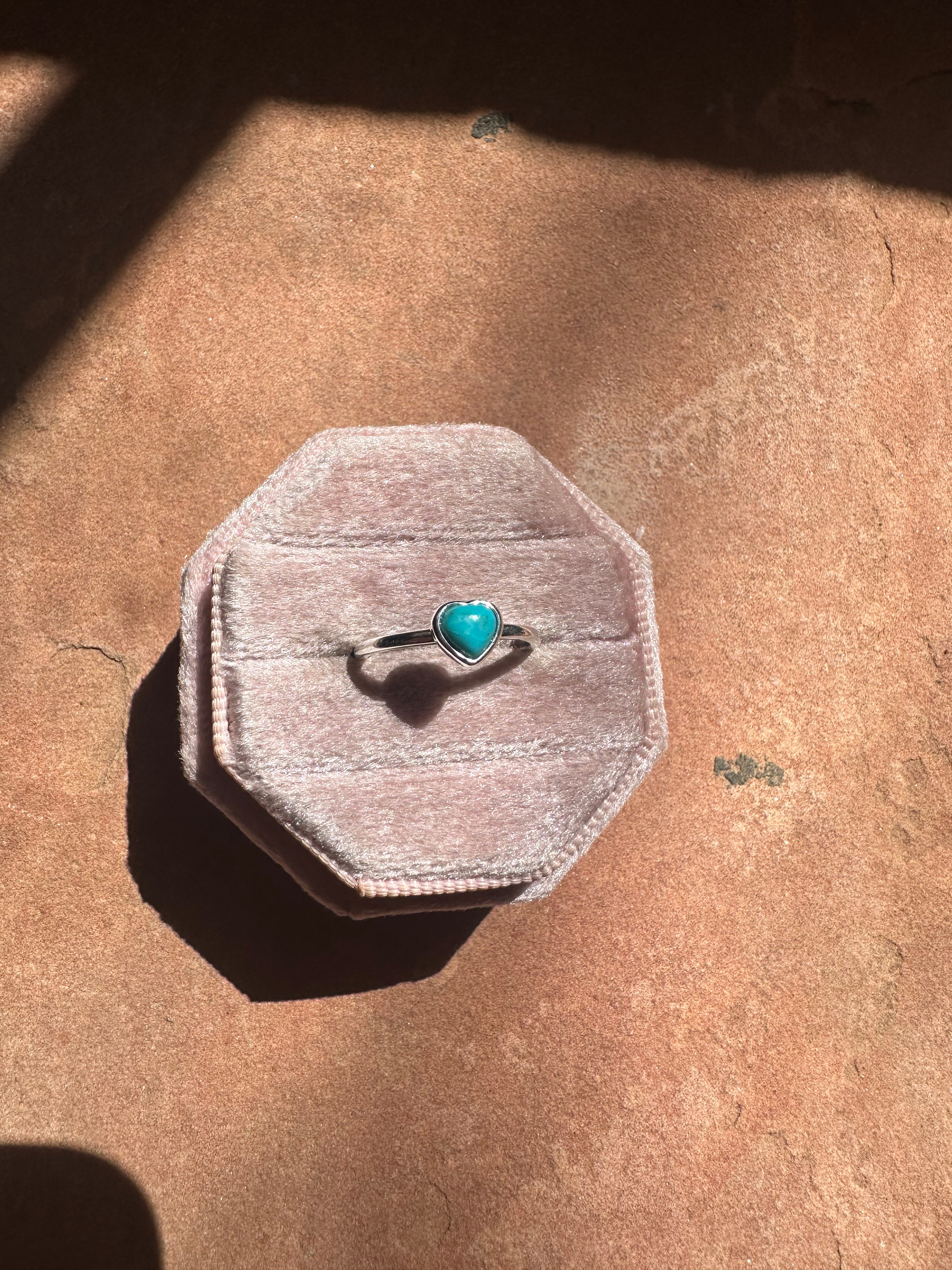 “The Loveheart” Handmade Turquoise And Sterling Silver Heart Ring