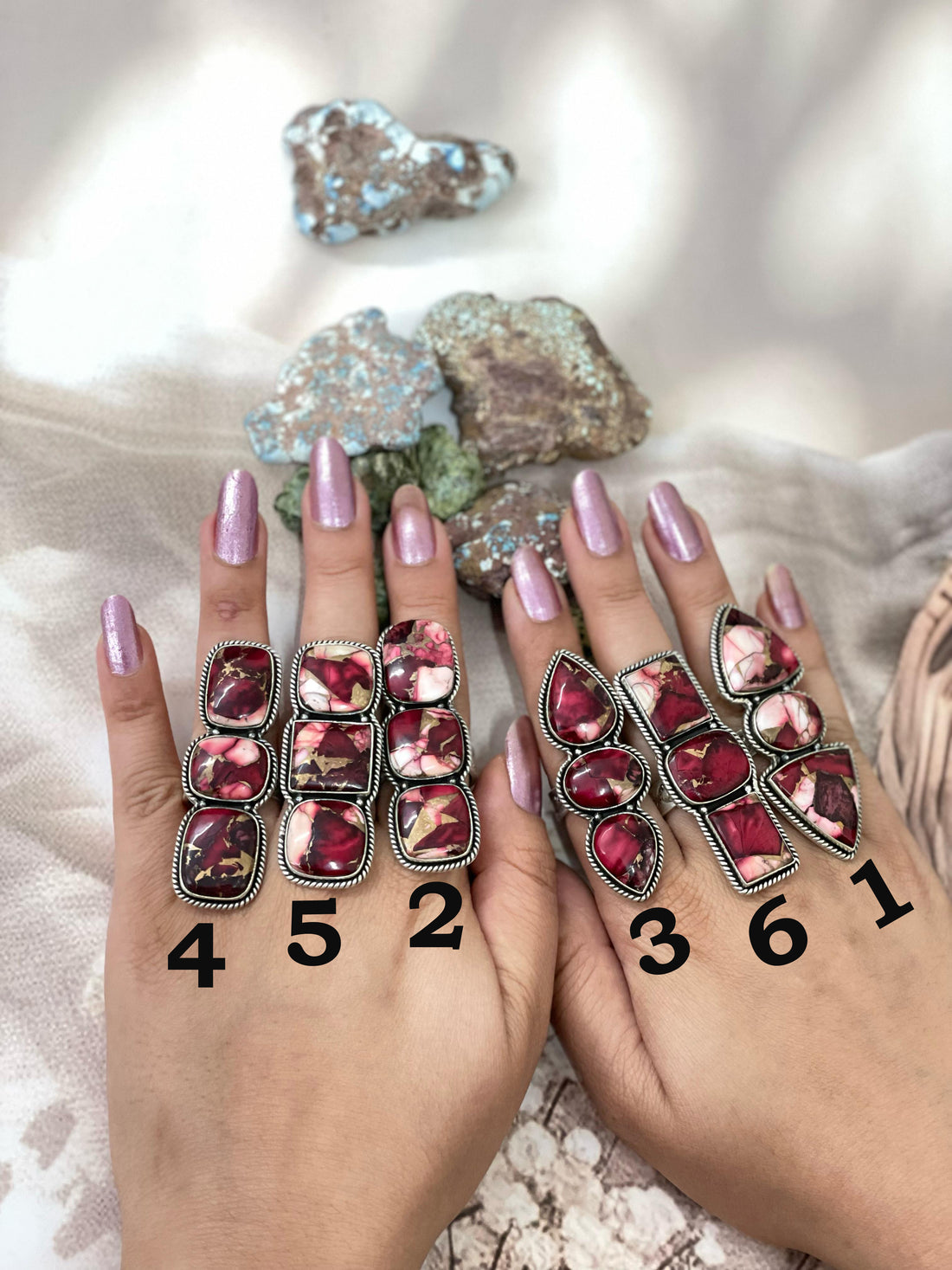 Handmade Sterling Silver Dahlia Rose Adjustable Ring with Signed Nizhoni