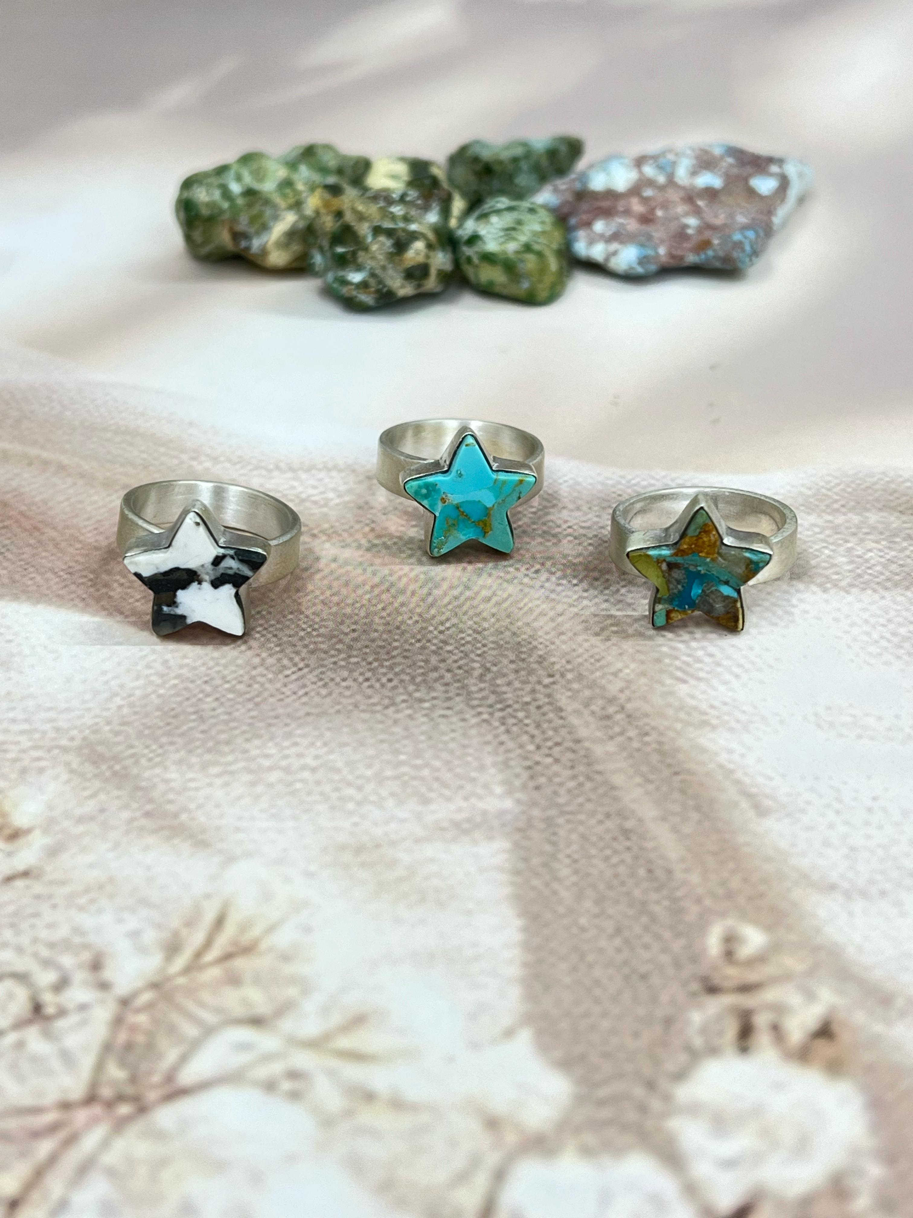 Handmade Sterling Silver Multi Stone Adjustable Ring With Signed Nizhoni