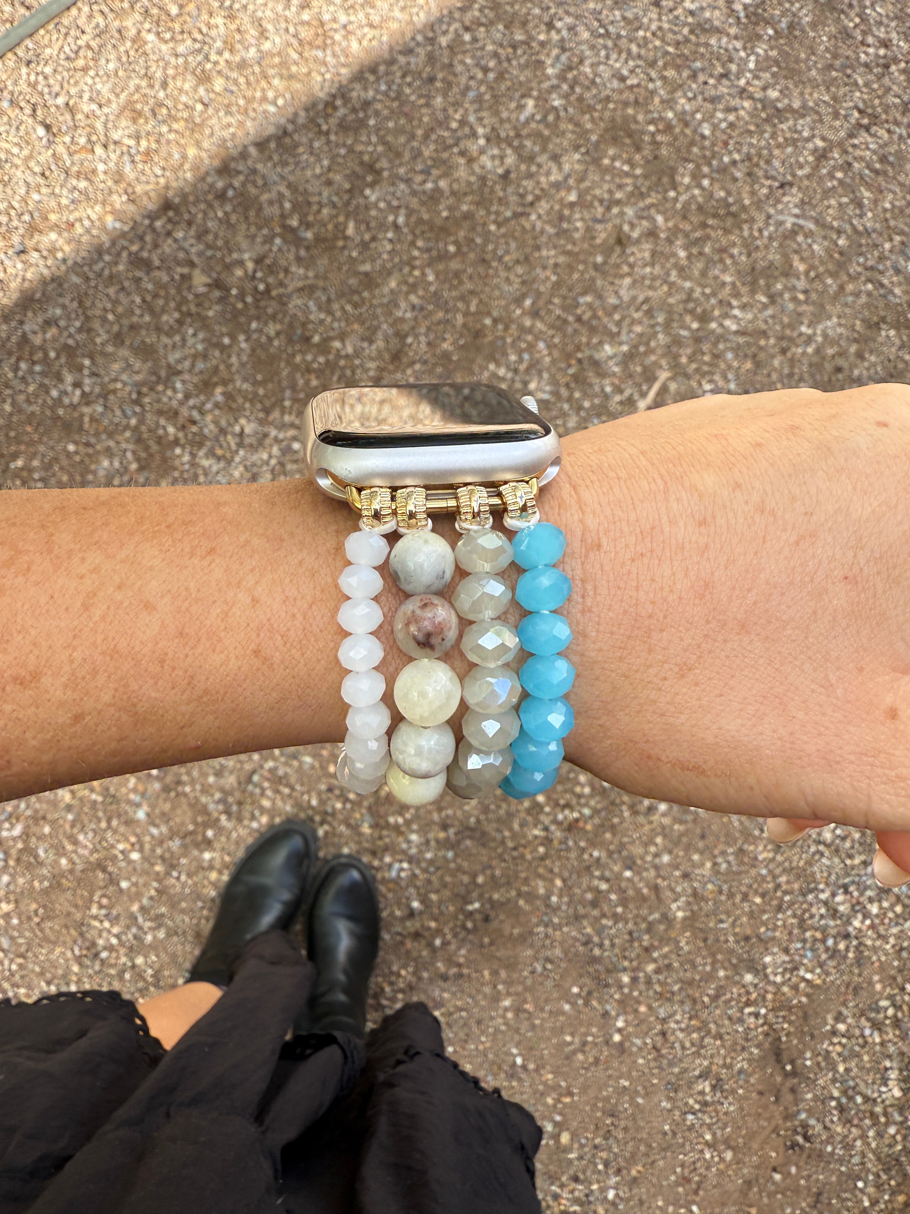 “The Golden Collection” Beaded Watch Band