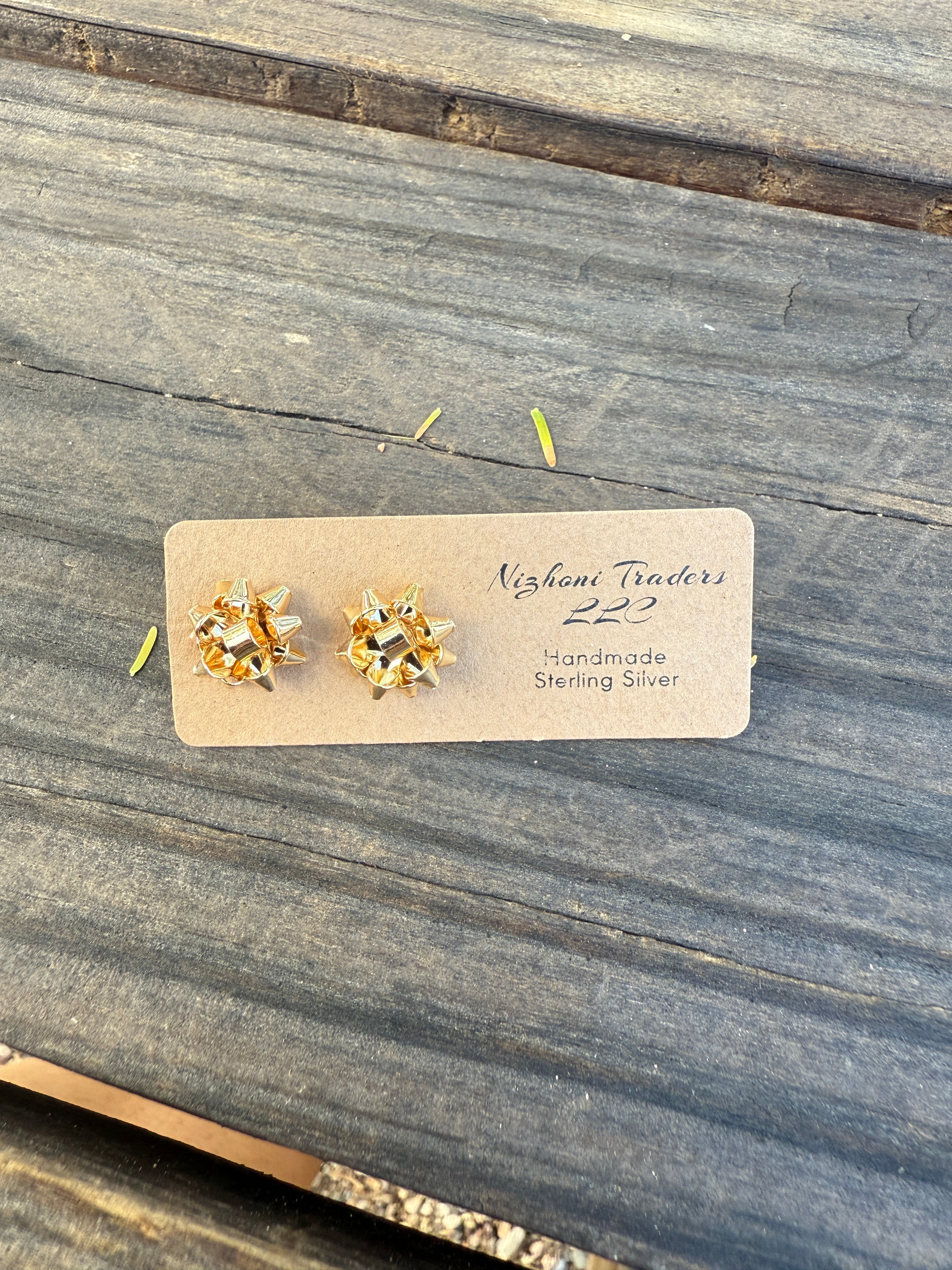 “The Golden Collection” Handmade Christmas BOW Gold Plated Earrings