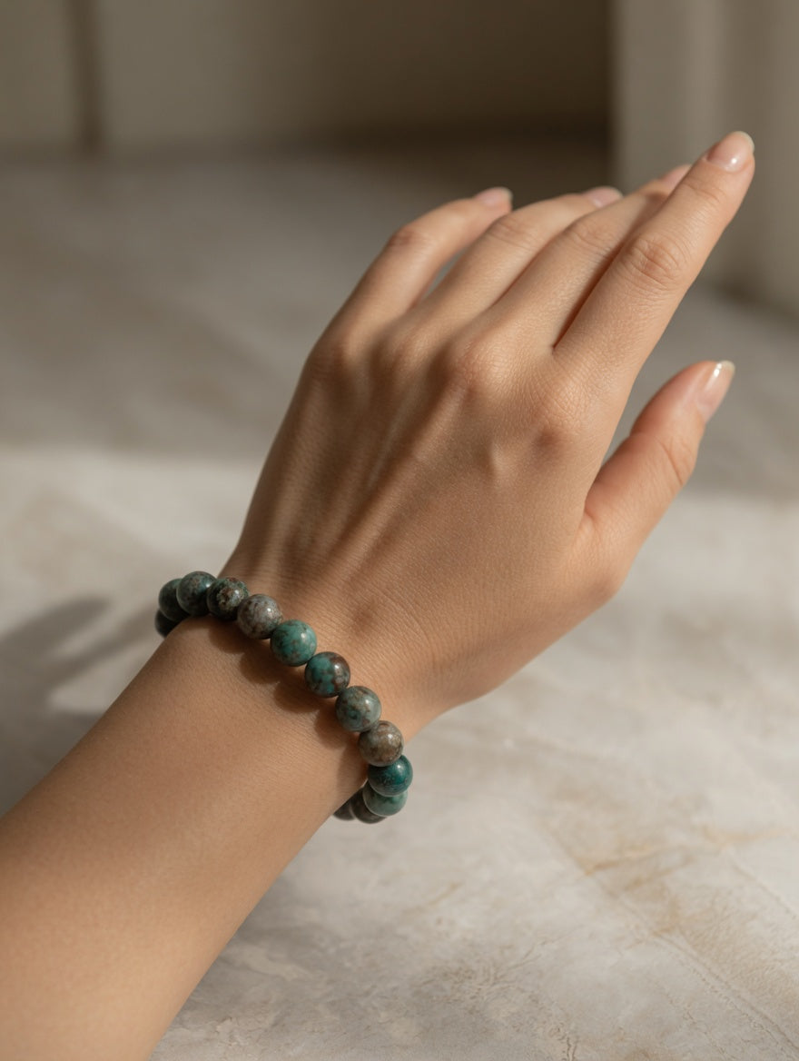 Ruby Zoisite 6mm Beaded Stretch Bracelet✅