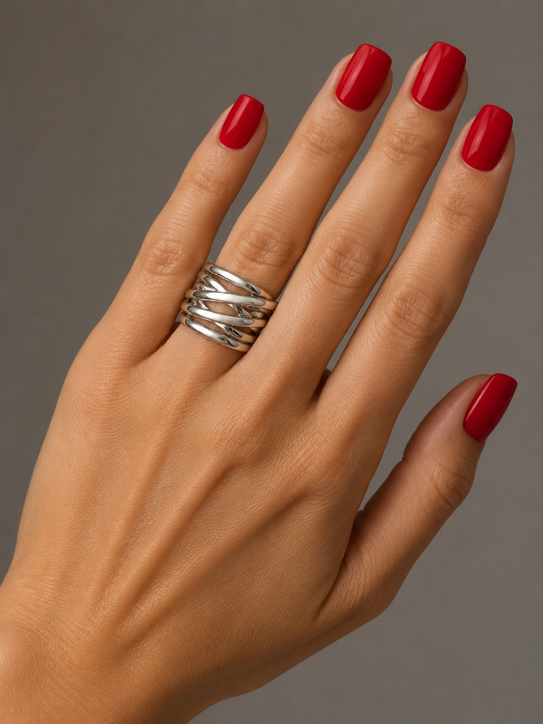 Sterling Silver Layered Stacking Ring