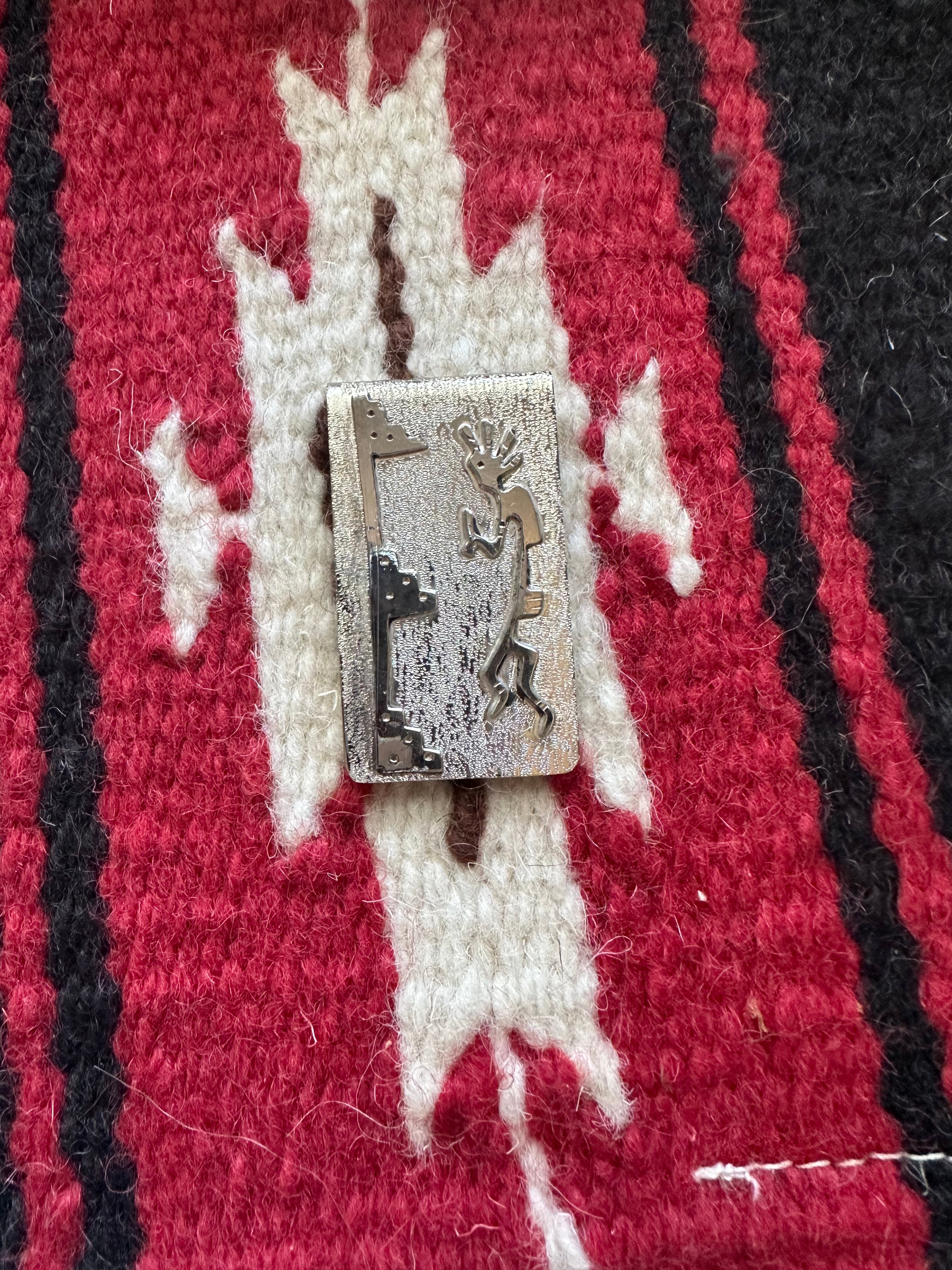 Navajo Kokopelli Sterling Silver Money Clip