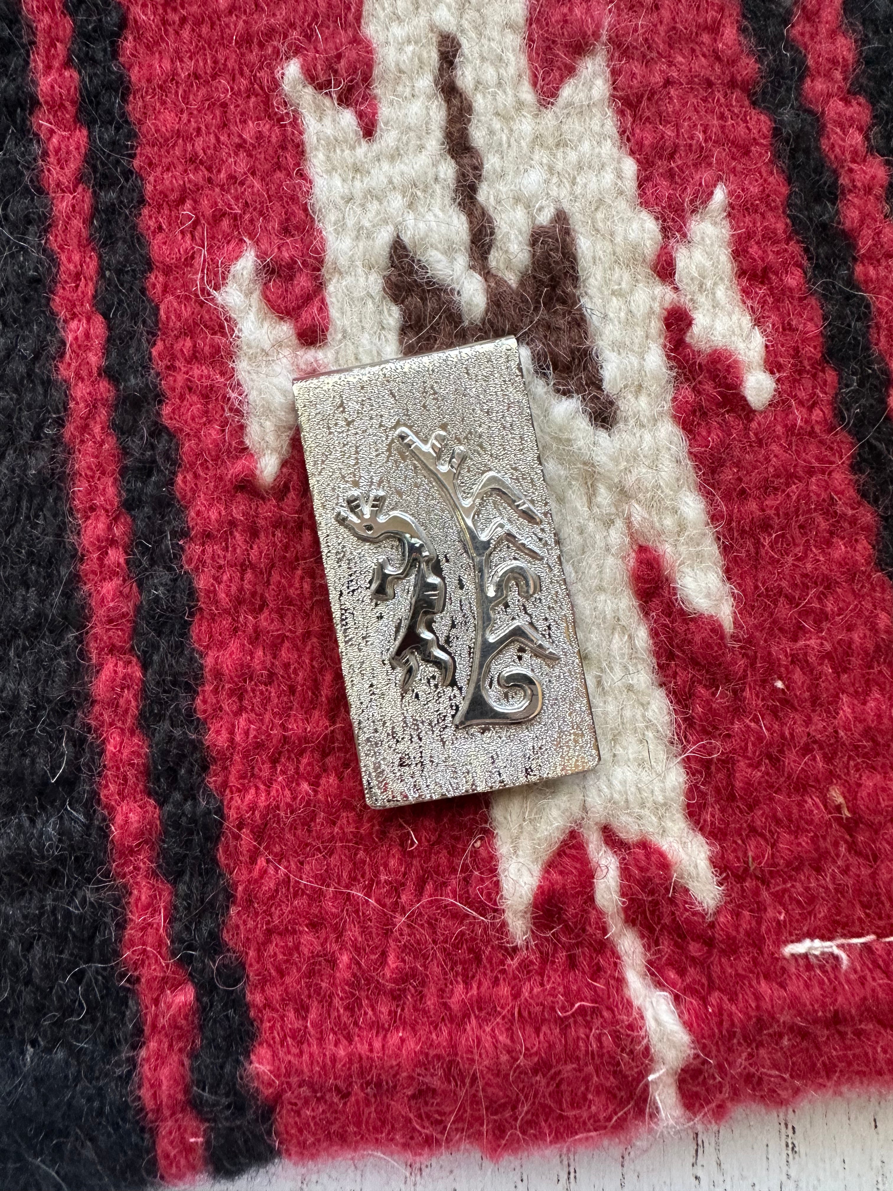 Navajo Kokopelli Sterling Silver Money Clip