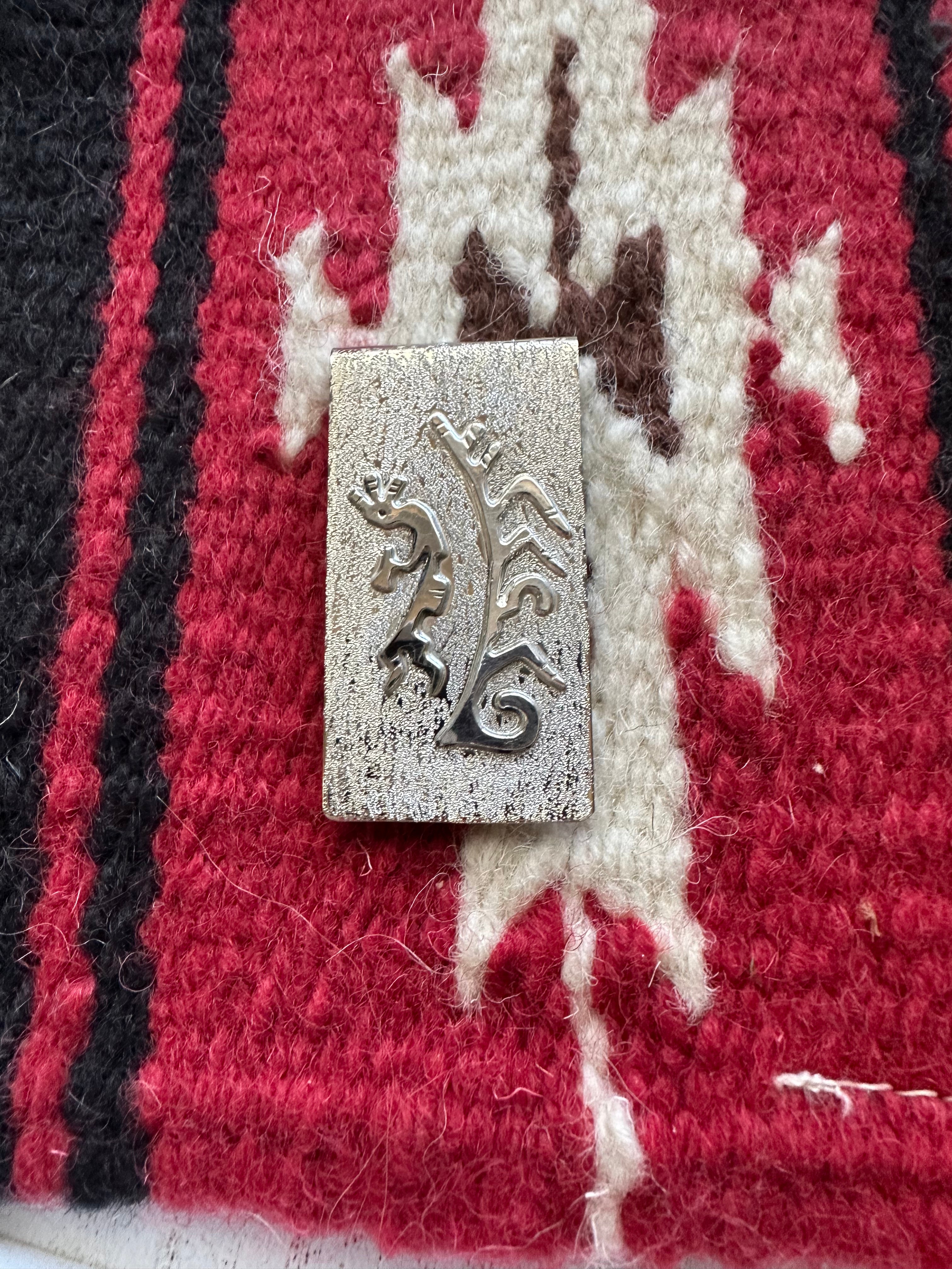 Navajo Kokopelli Sterling Silver Money Clip