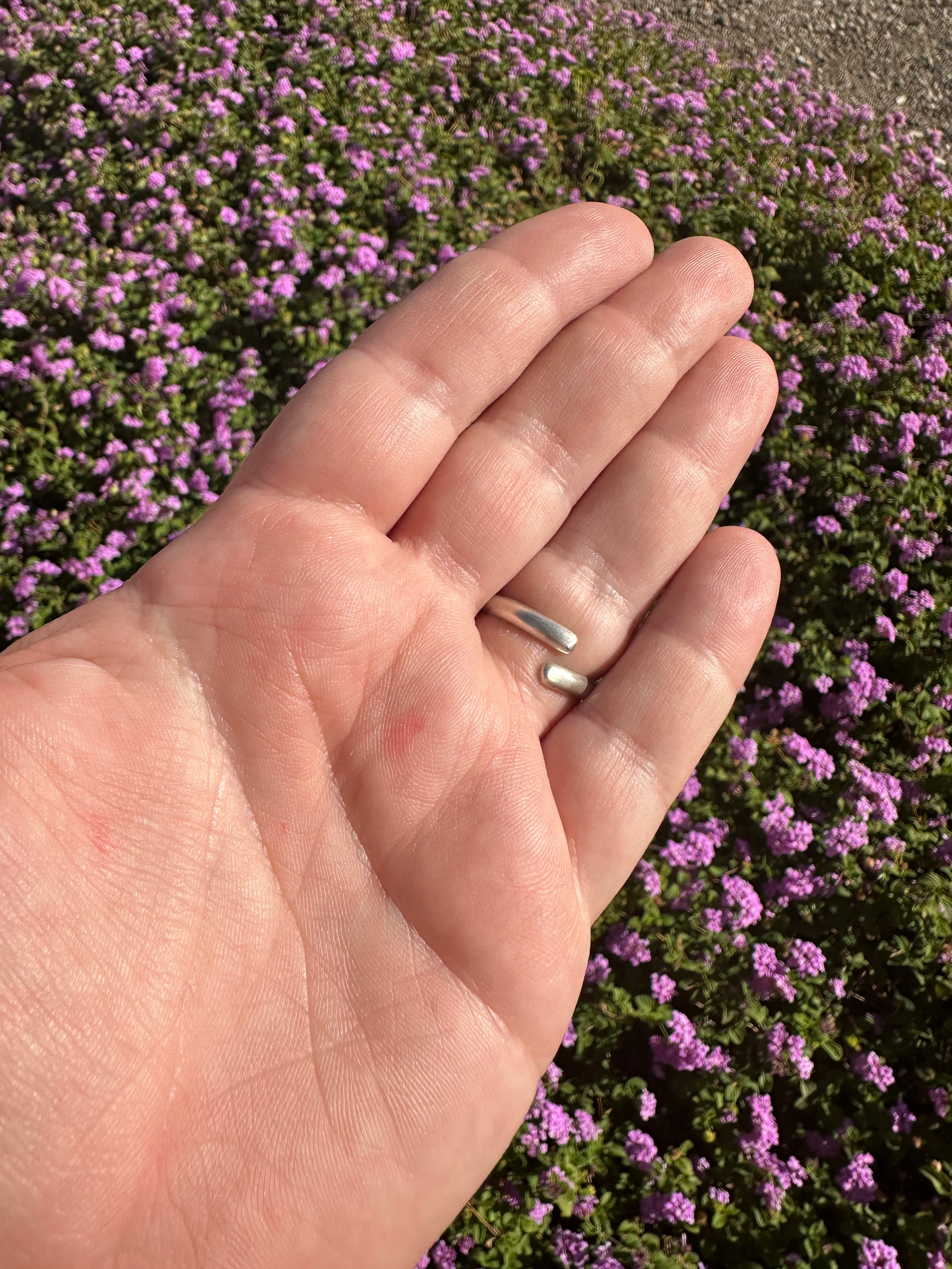 Gorgeous Navajo Pink Conch And Sterling Silver Adjustable Heart Ring