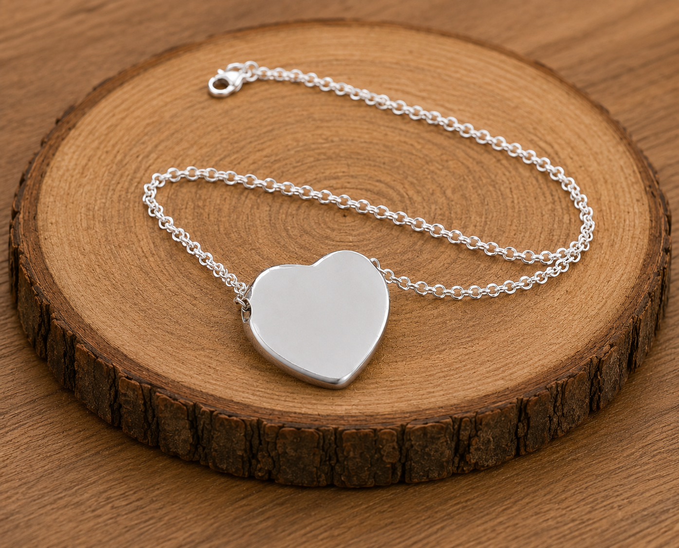 Puffed Heart Necklace