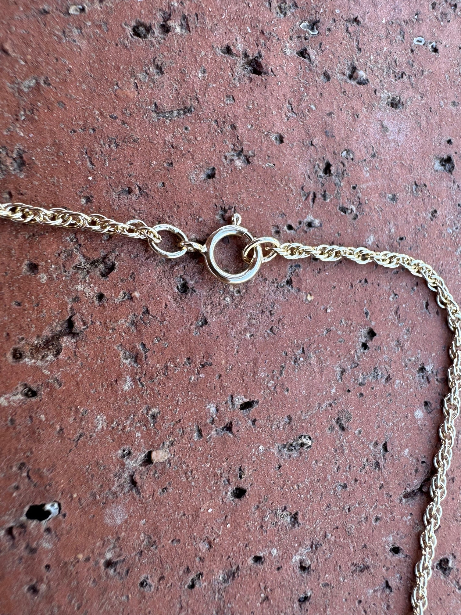 Handmade Gold Filled Over Sterling Silver & Turquoise Inlay Pendant Necklace 18"